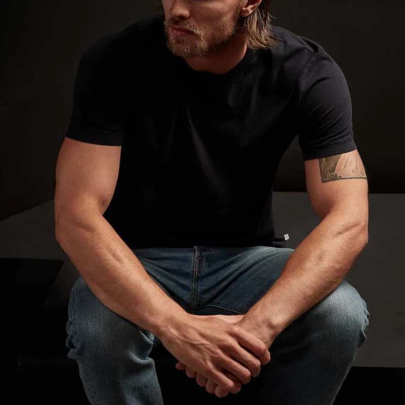 Short Sleeve Crew Neck - Deep sold by James Perse