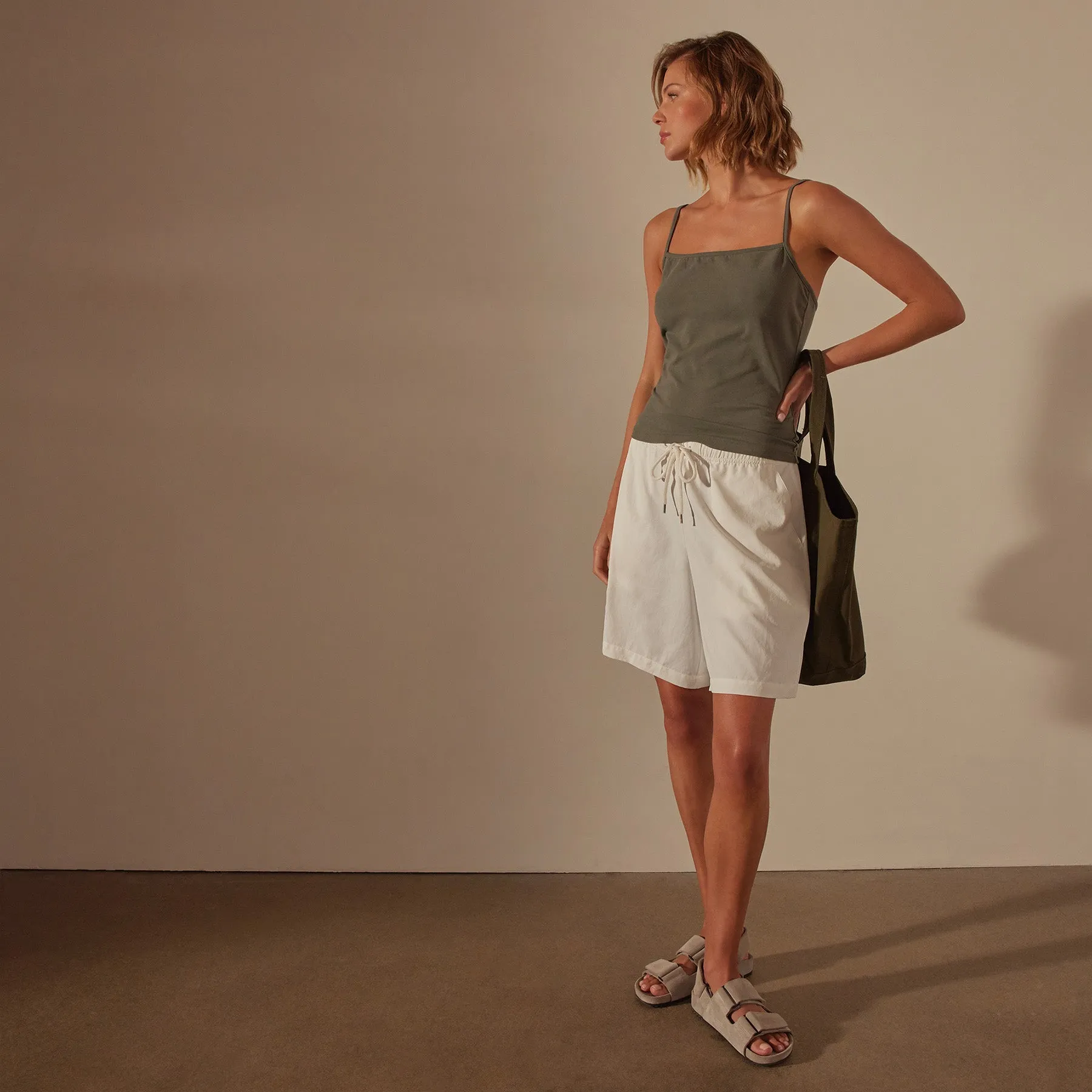 Lotus Rib Camisole - Palm sold by James Perse product image thumbnail 3