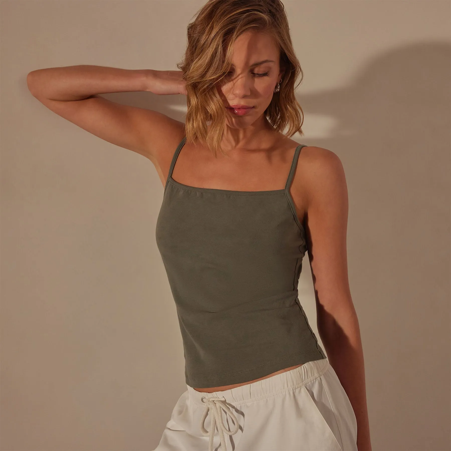 Lotus Rib Camisole - Palm sold by James Perse product image thumbnail 2