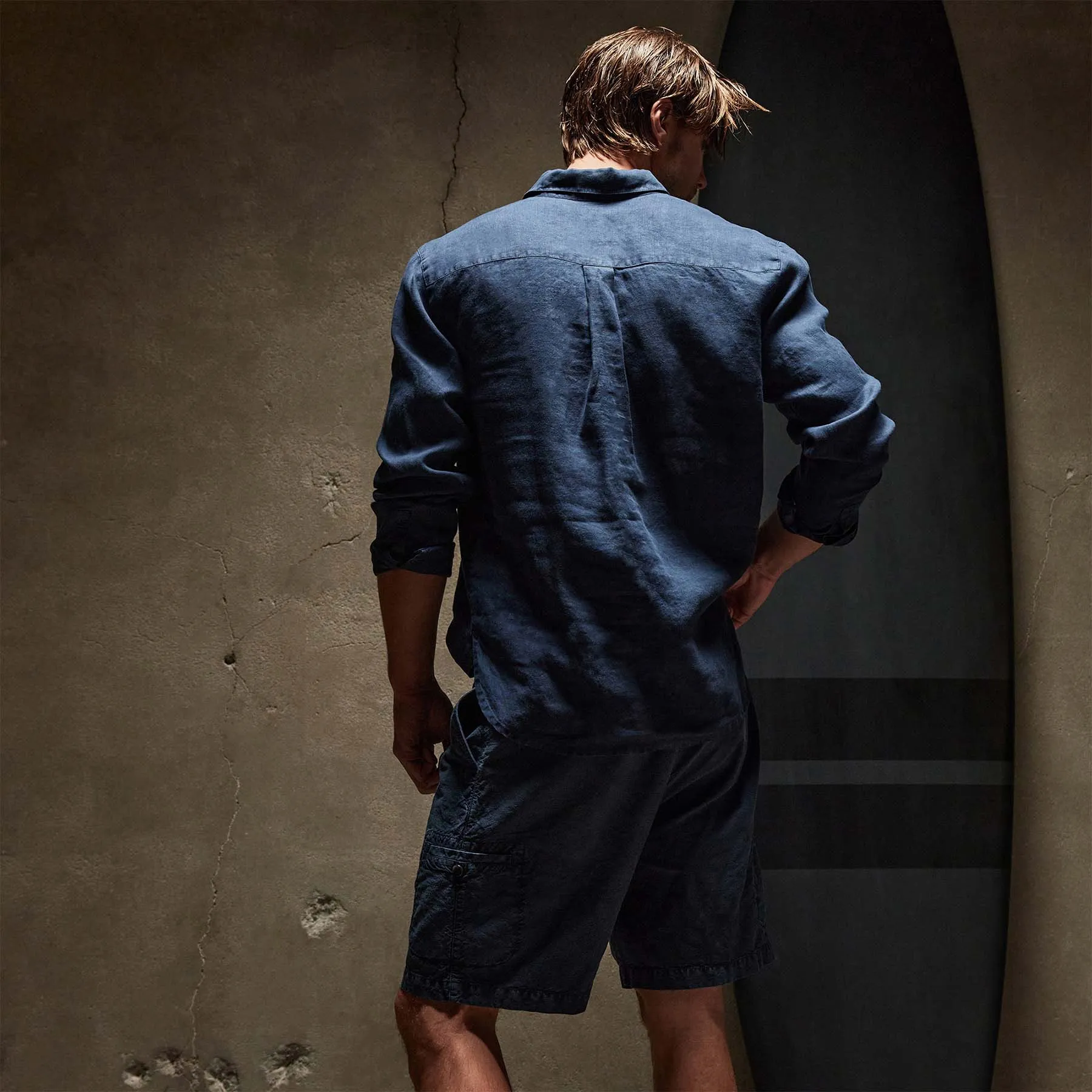 Lightweight Linen Shirt - Imperial Pigment sold by James Perse product image thumbnail 4