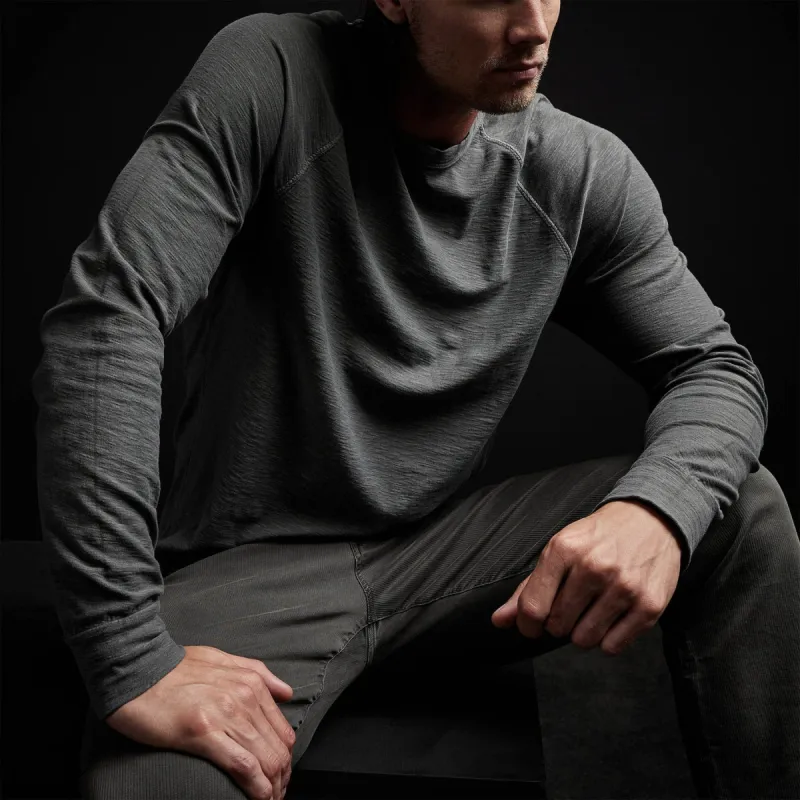 Reverse Slub Jersey Raglan Crew - Fin Pigment sold by James Perse