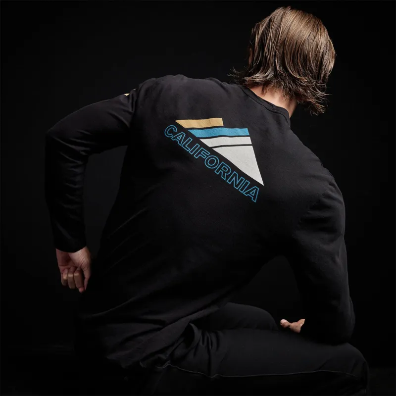 Y/OSEMITE Mountain Long Sleeve Crew Neck - Black sold by James Perse