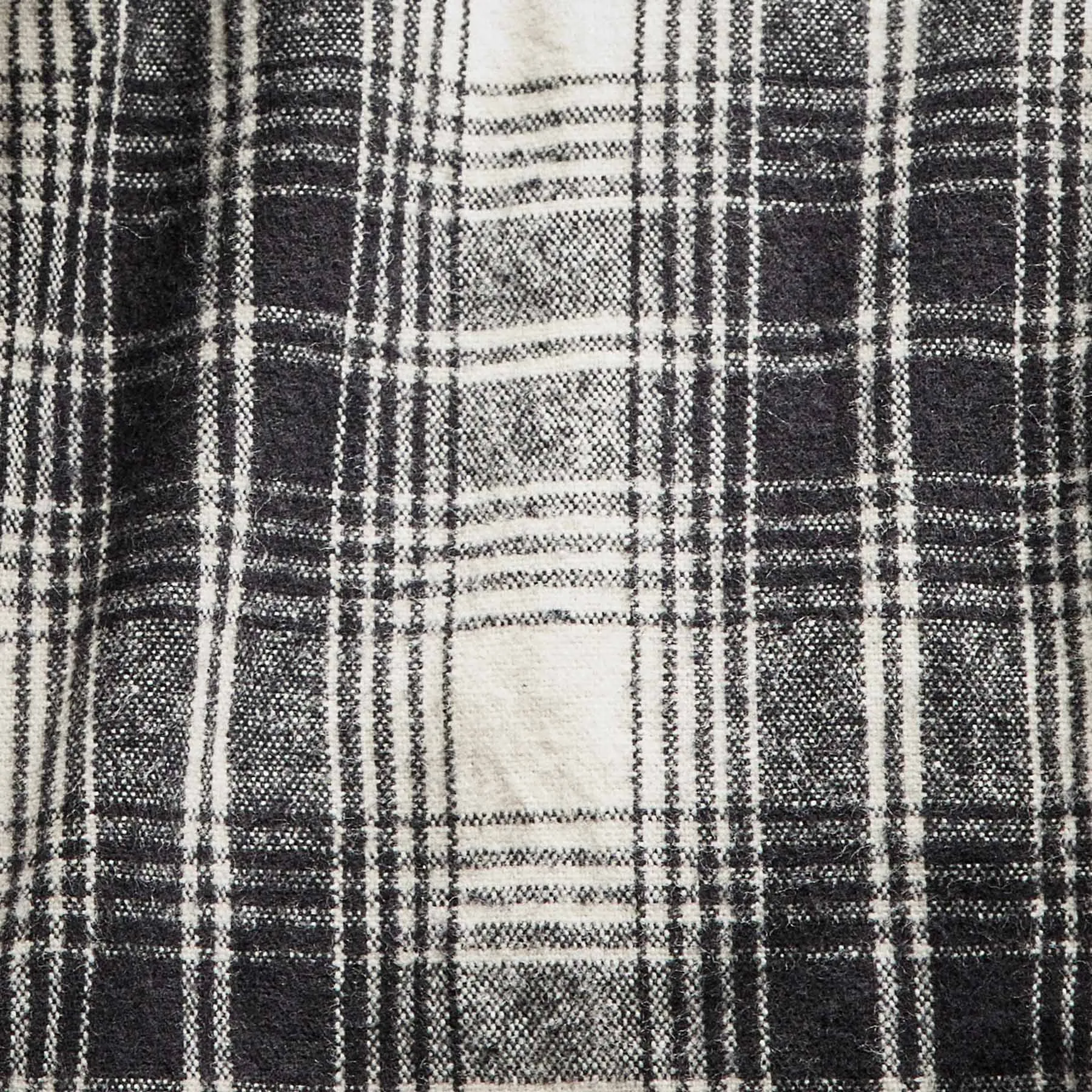 Sherpa Lined Plaid Jacket - Black/White sold by James Perse product image thumbnail 5