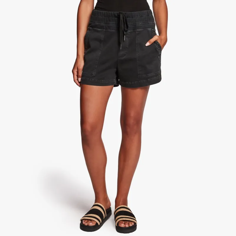 Cotton Slub Military Short - Black Pigment sold by James Perse