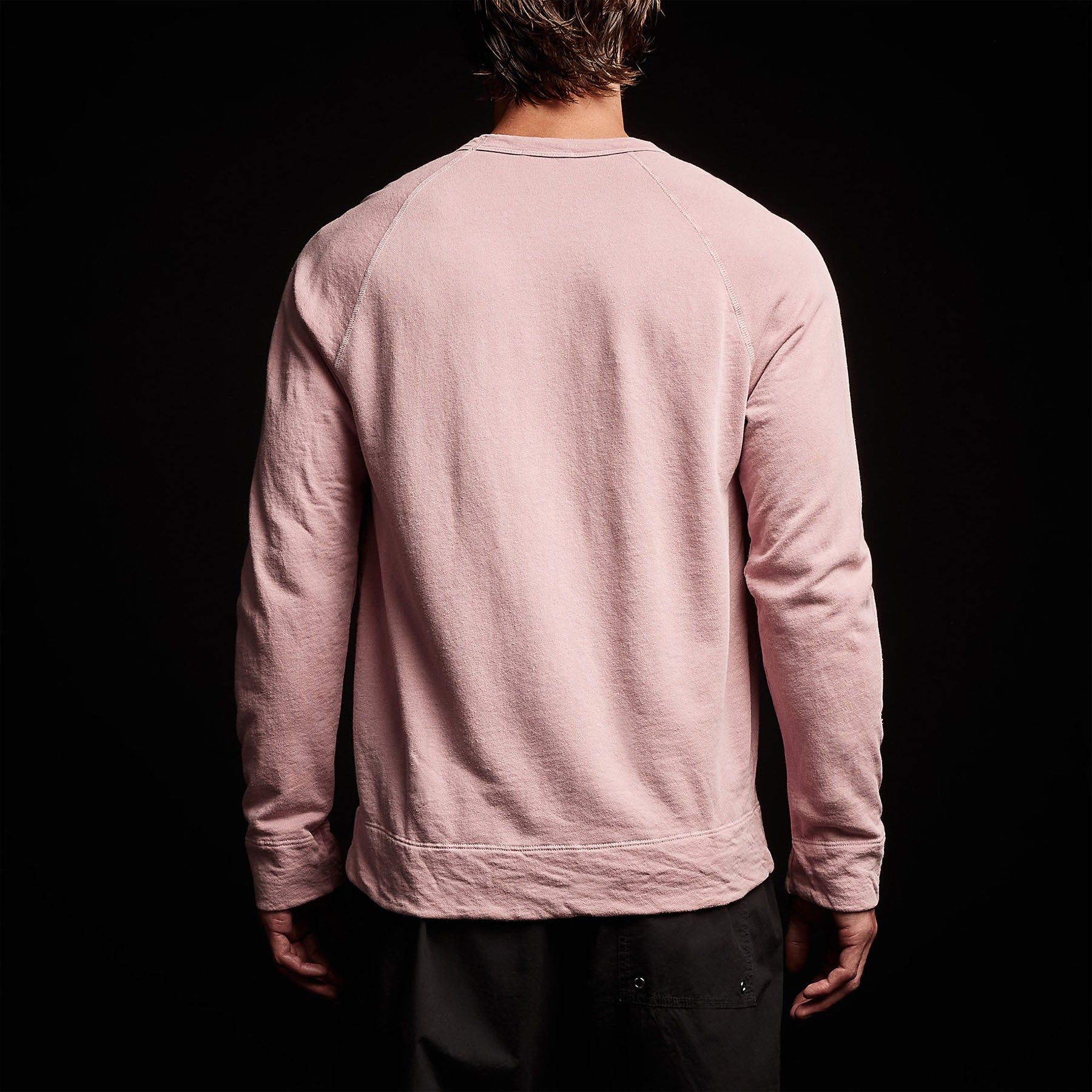 Vintage French Terry Sweatshirt - Antique Rose Pigment sold by James Perse product image thumbnail 5