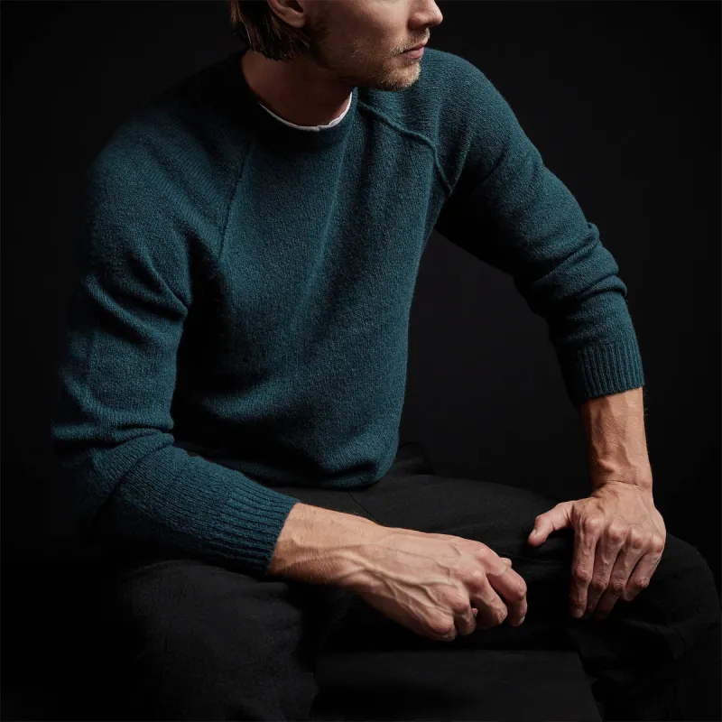 Mid Gauge Cashmere Sweatshirt - Seaweed sold by James Perse