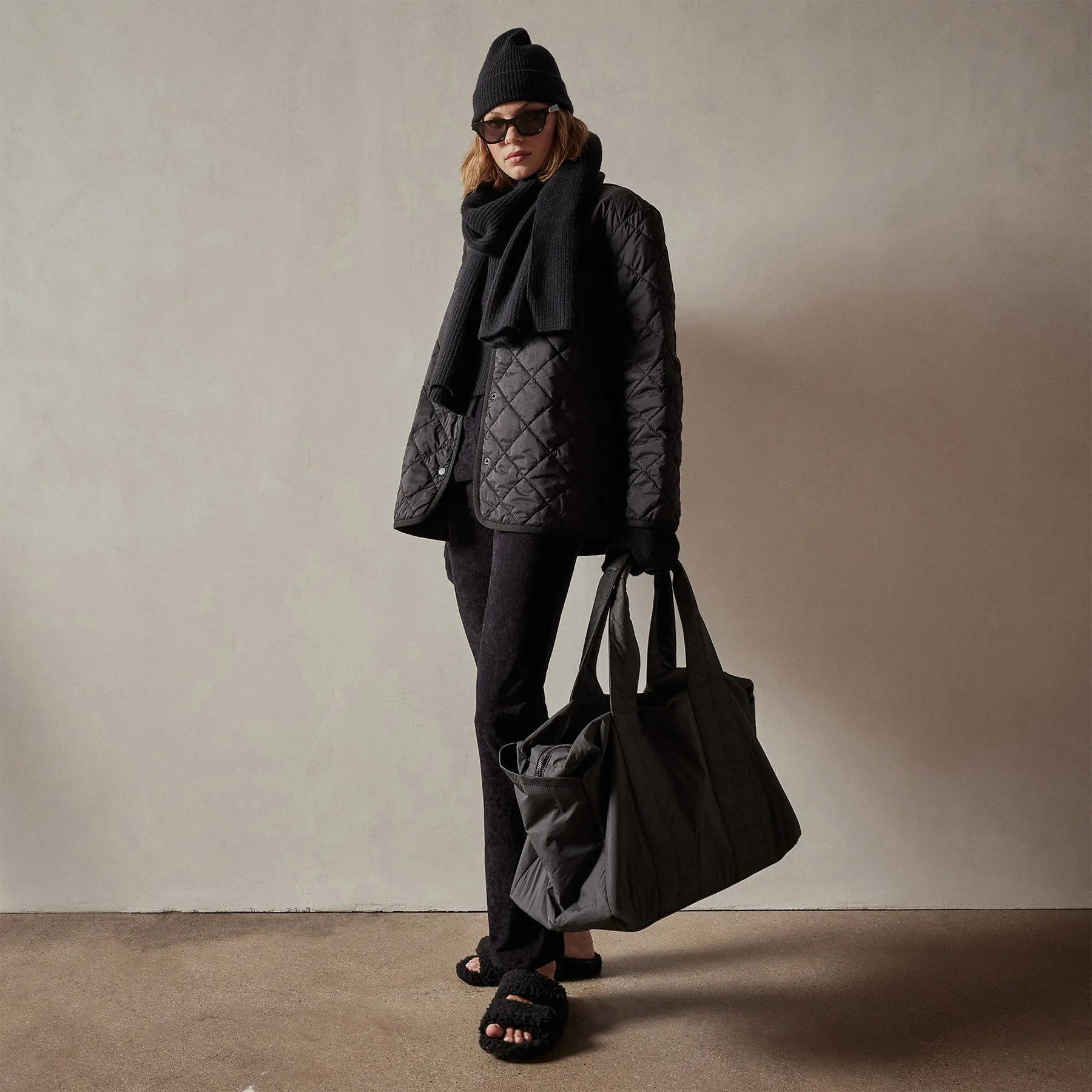 Diamond Quilted Jacket - Black sold by James Perse product image thumbnail 5