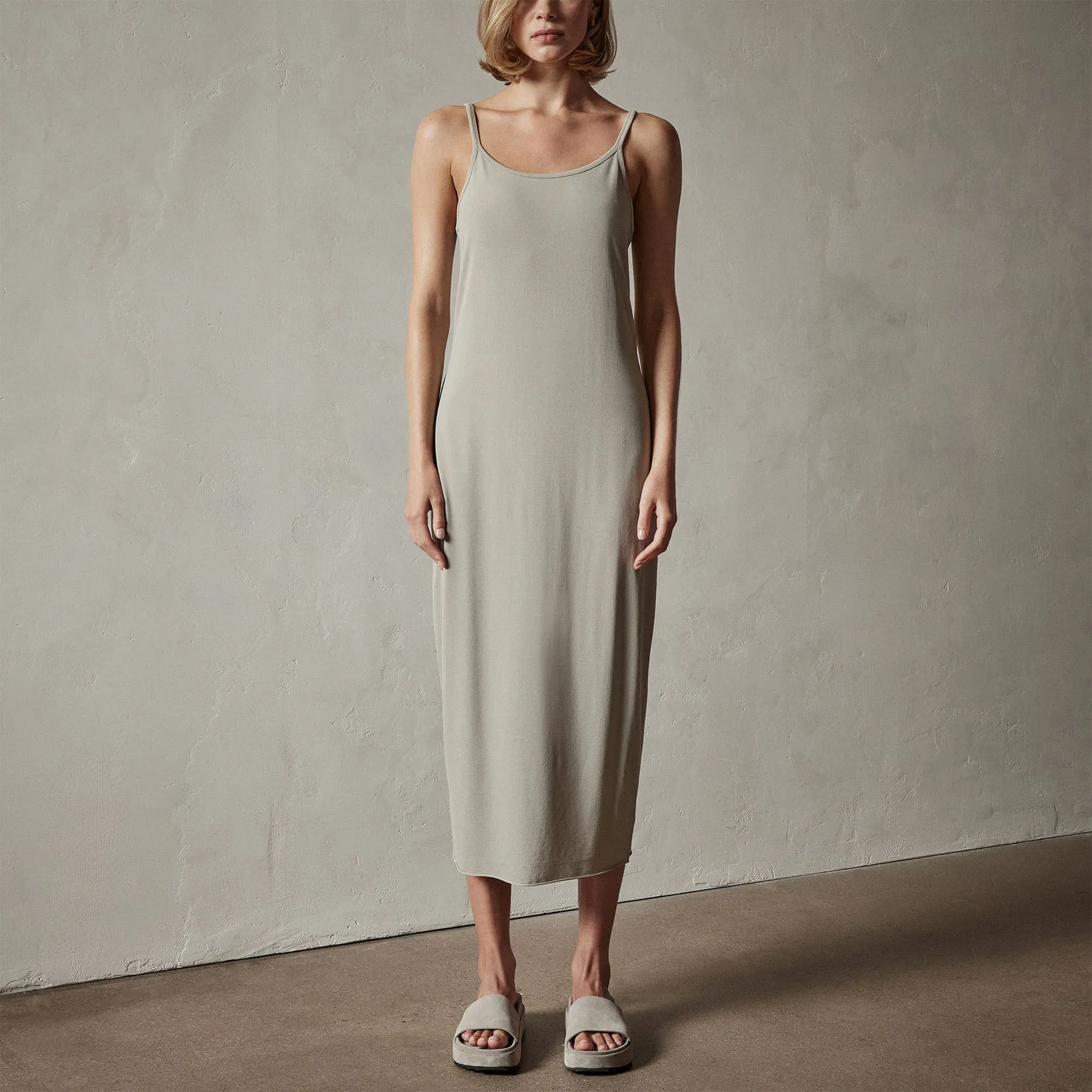 Matte Jersey Tank Dress - Mineral sold by James Perse product image thumbnail 4