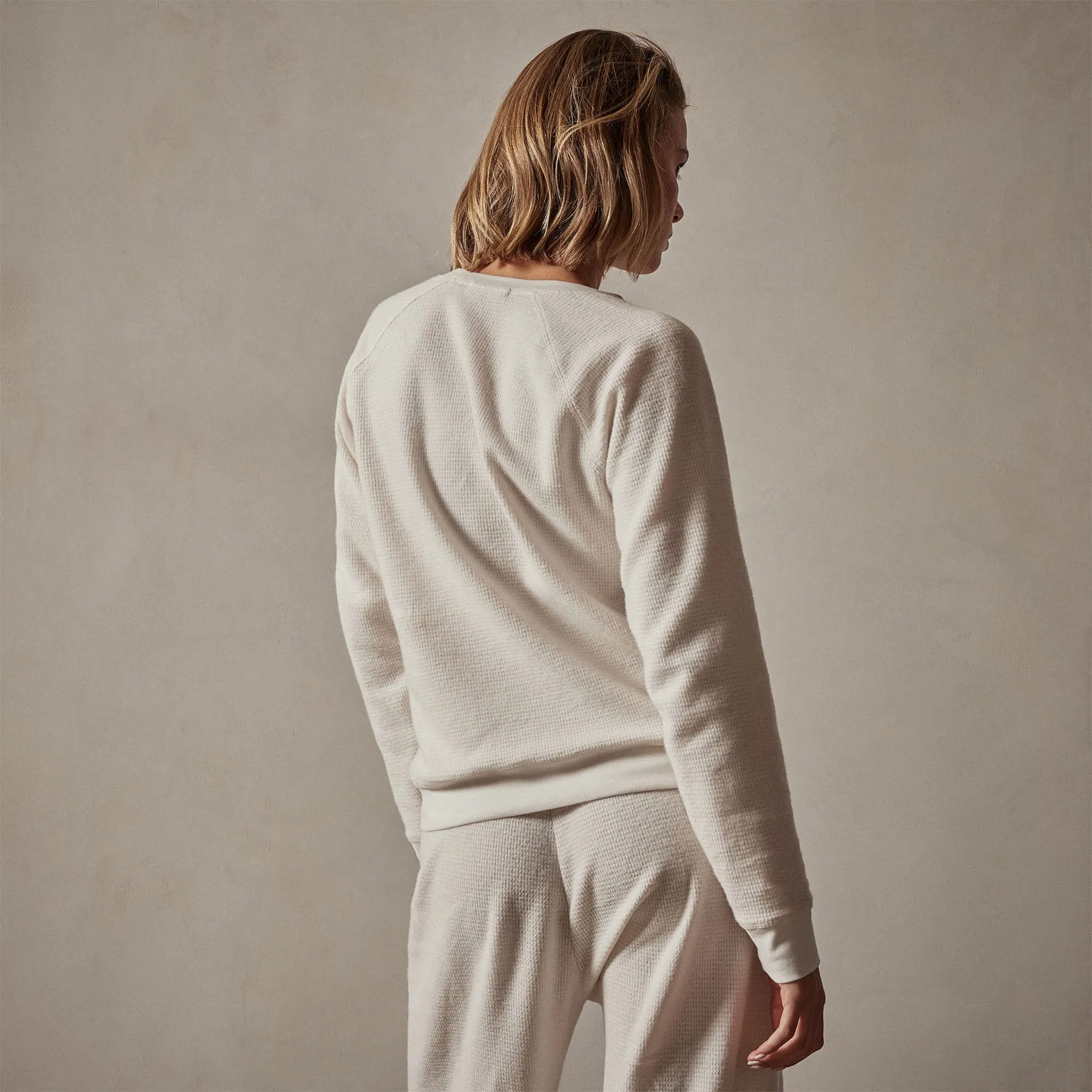 Relaxed Thermal Raglan Top - Oyster sold by James Perse product image thumbnail 4