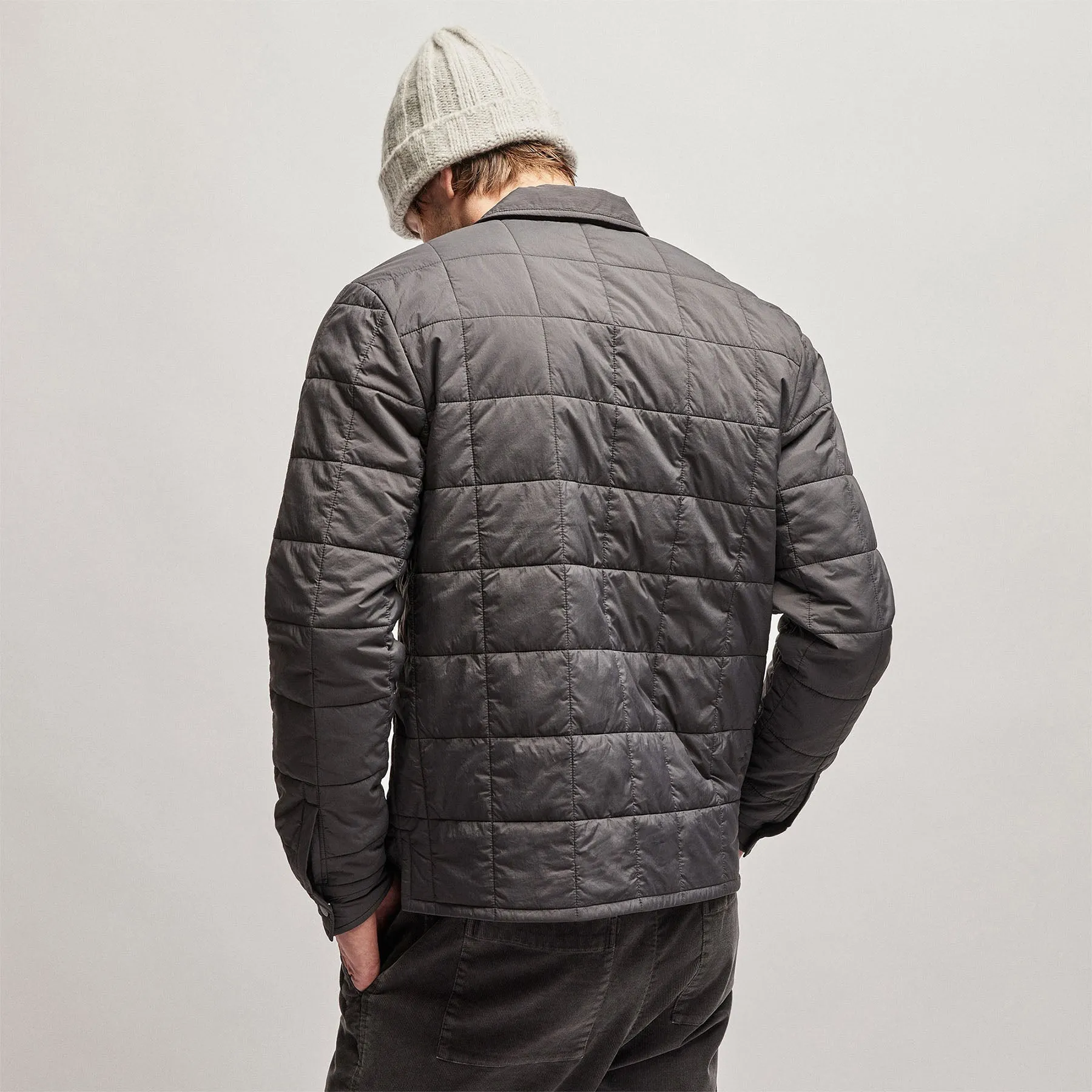 Quilted Shirt Jacket - Carbon sold by James Perse product image thumbnail 5