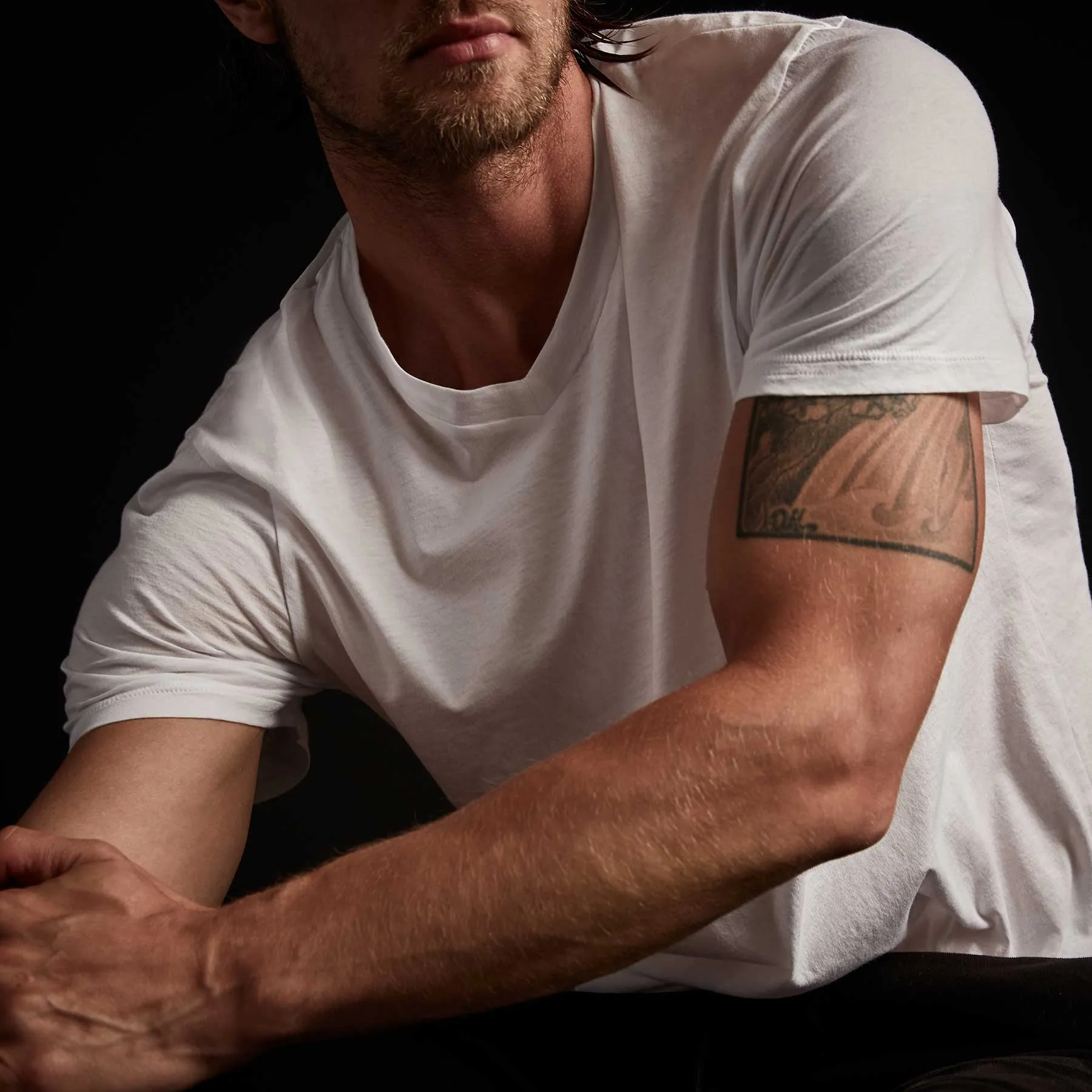 3 Pack Luxe Lotus Jersey V Neck Tee - Black/White/French Navy sold by James Perse product image thumbnail 4