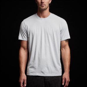 Brushed Lotus Crew - Baby Blue sold by James Perse