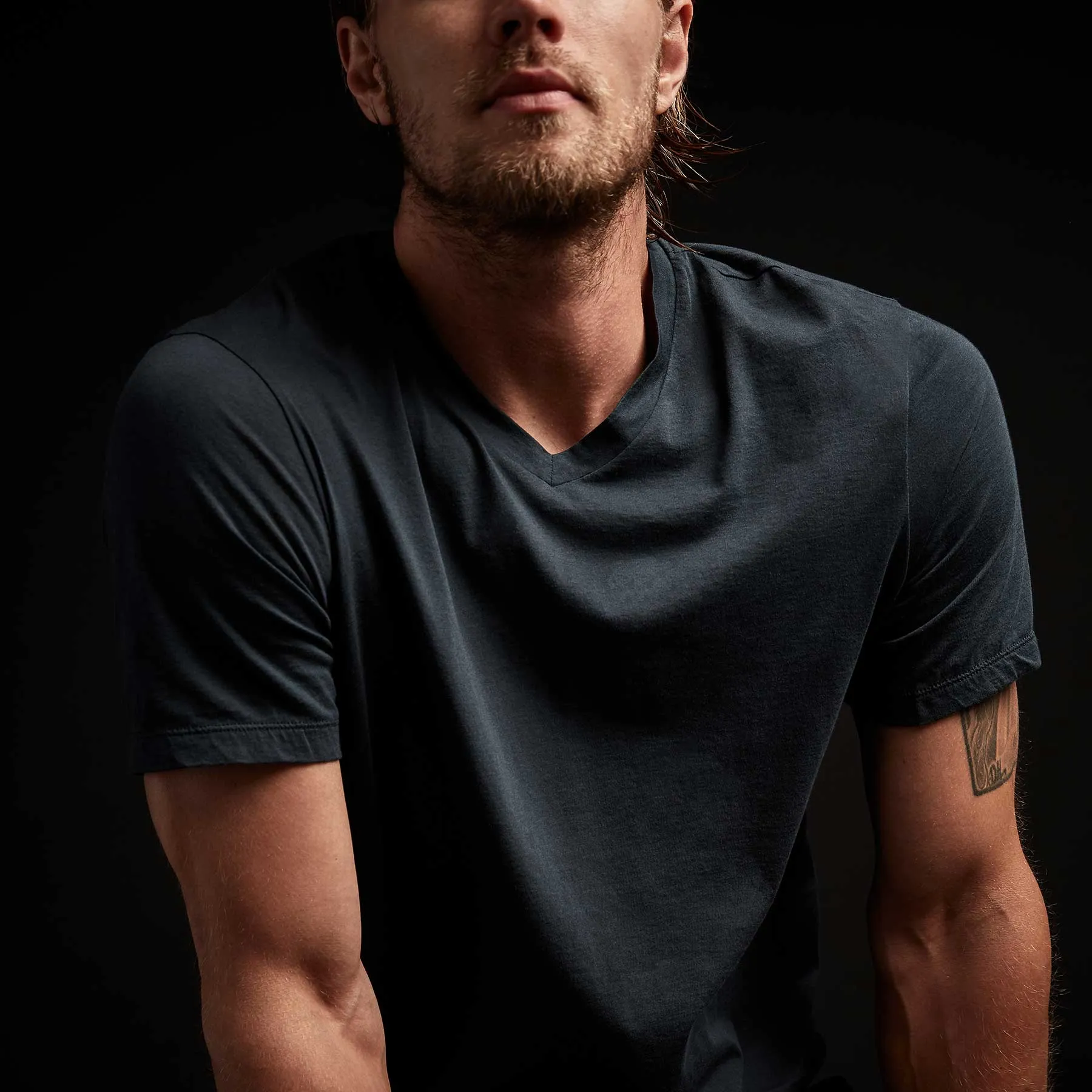 3 Pack Luxe Lotus Jersey V Neck Tee - Black/White/French Navy sold by James Perse product image thumbnail 2