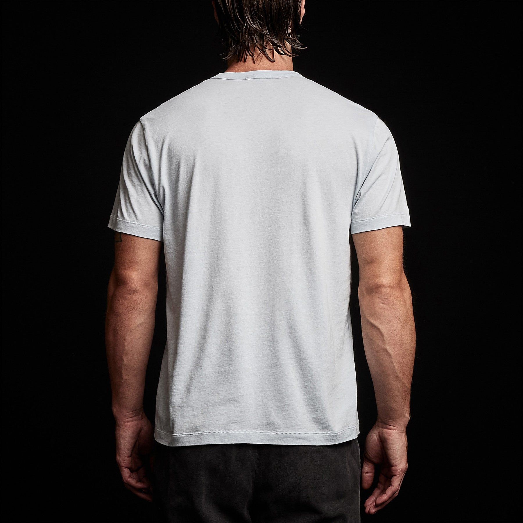 Brushed Lotus Crew - Baby Blue sold by James Perse product image thumbnail 5