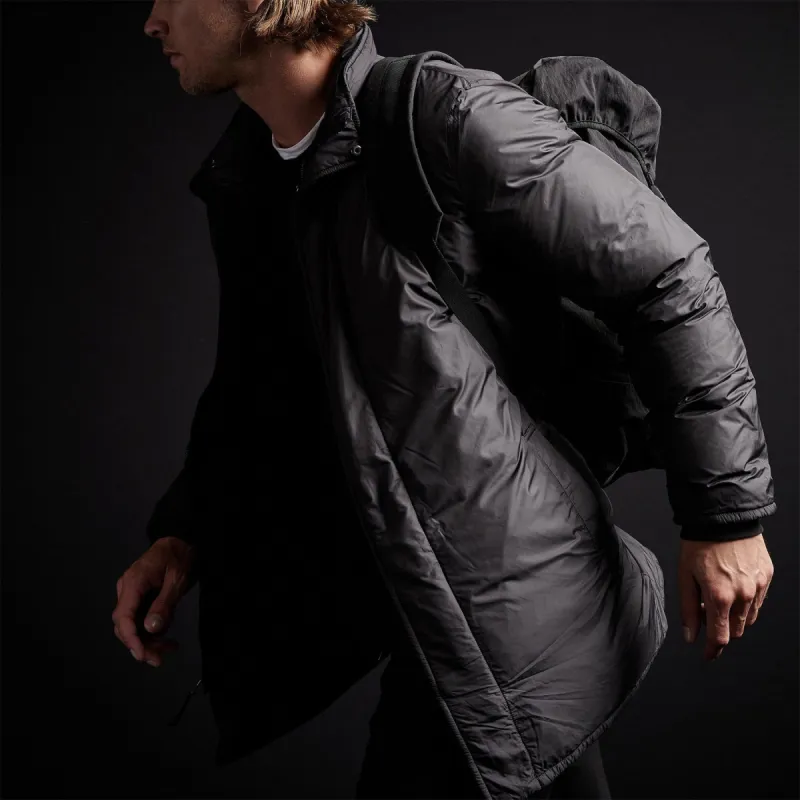 Down Filled Trench - Black sold by James Perse