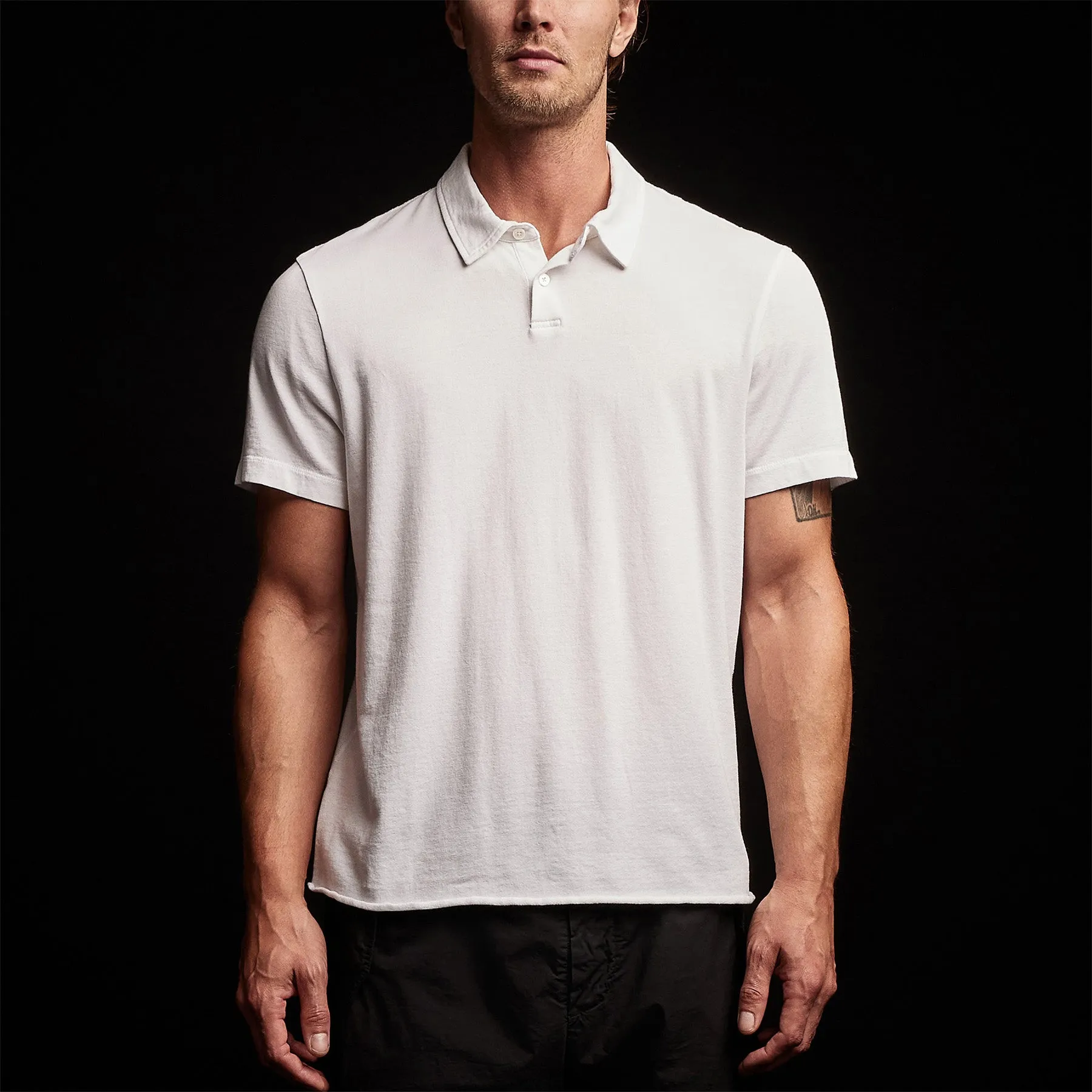 Crisp Cotton Terry Polo - White sold by James Perse product image thumbnail 4