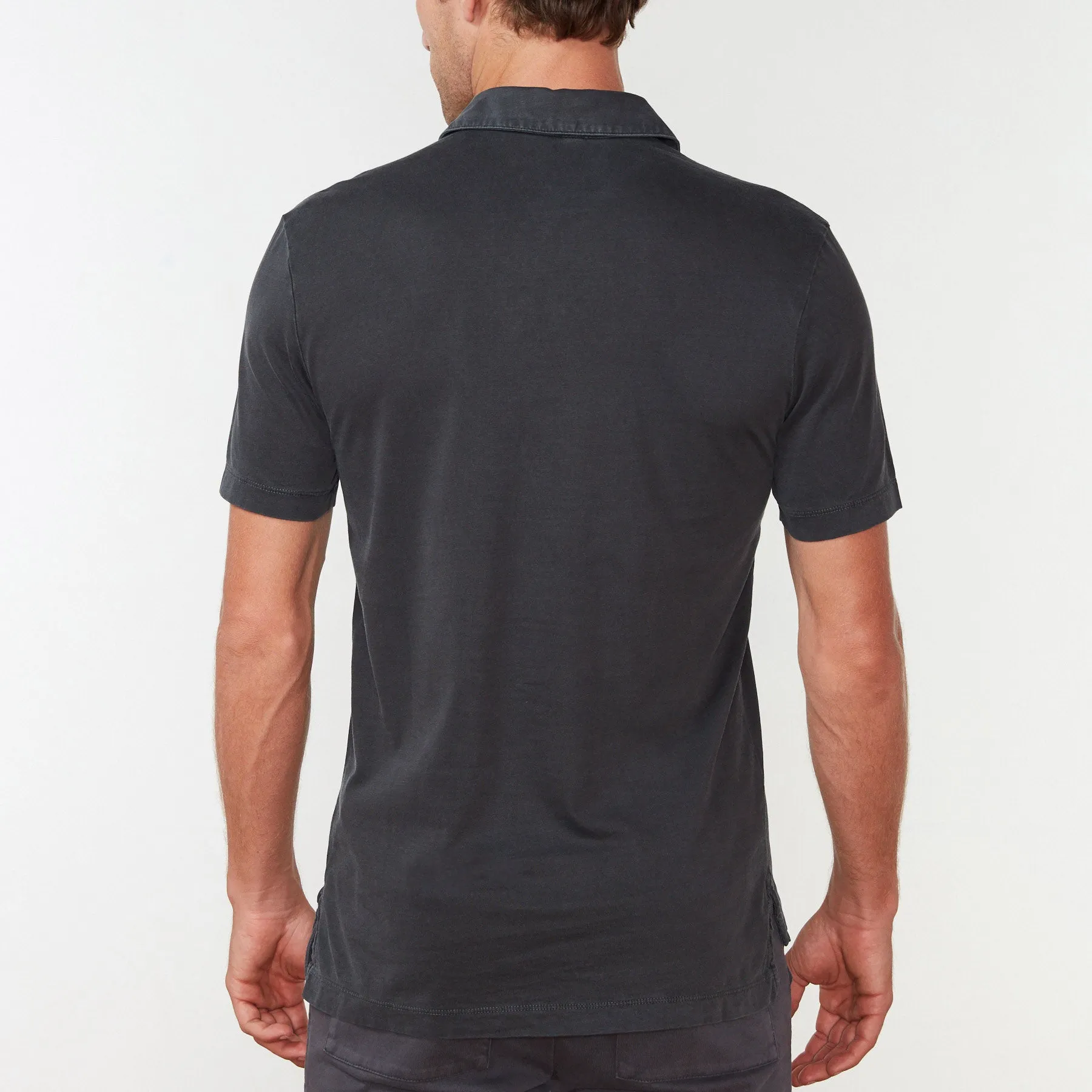 Sueded Jersey Polo - Magma Pigment sold by James Perse product image thumbnail 2