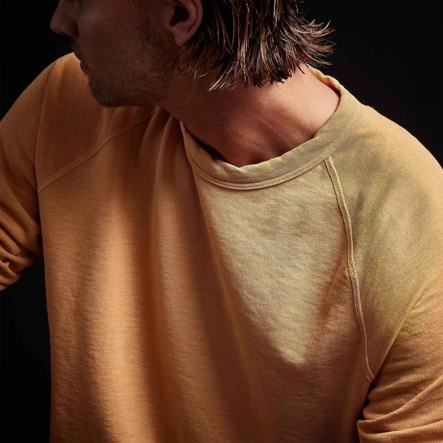 Vintage French Terry Sweatshirt - Apricot Pigment sold by James Perse product image thumbnail 2