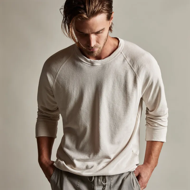 Vintage French Terry Sweatshirt - Canvas Pigment sold by James Perse