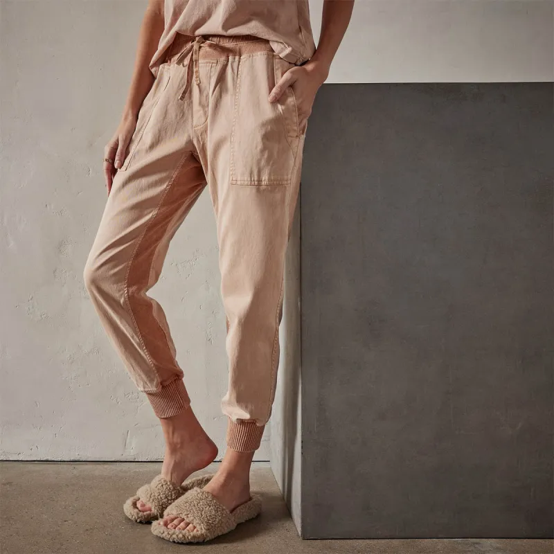 Mixed Media Pant - White Peach Pigment sold by James Perse