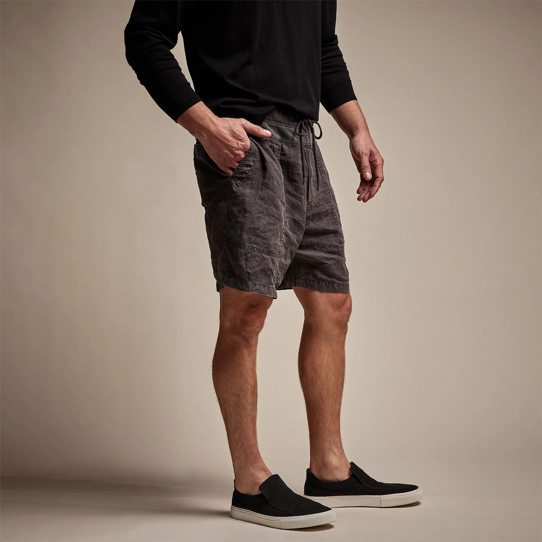 Utility Linen Short - Magma Pigment sold by James Perse product image thumbnail 2