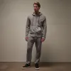 Vintage French Terry Zip Up Hoodie - Silver Grey Pigment sold by James Perse