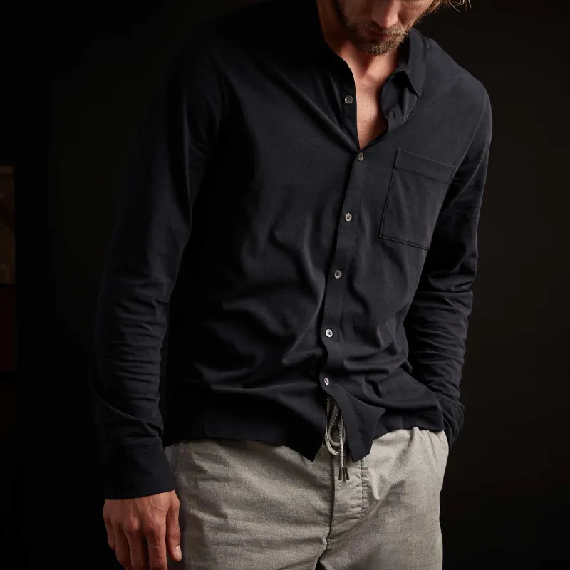 Clean Finish Jersey Shirt - Deep sold by James Perse