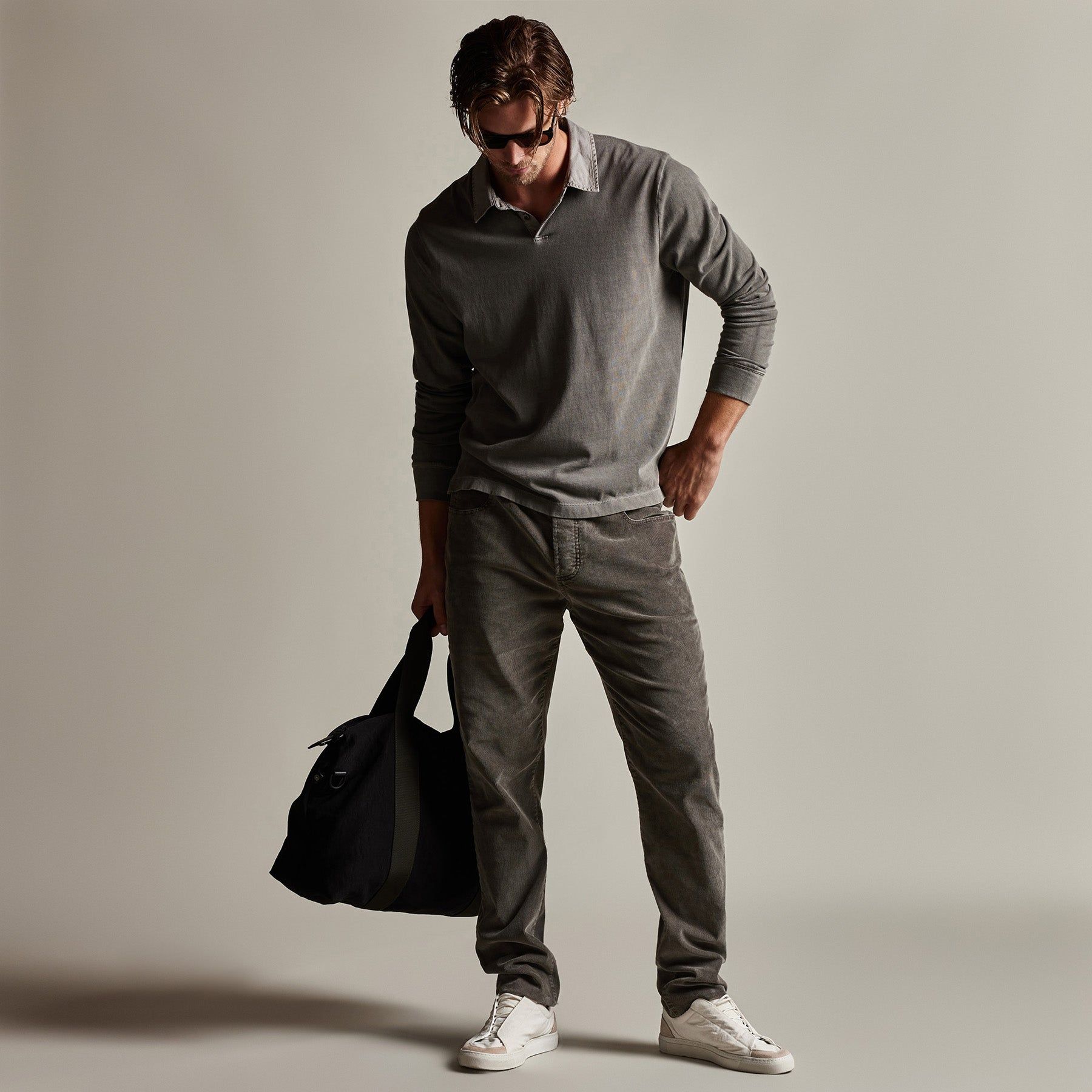 Cotton Jersey Polo - Burro Pigment sold by James Perse product image thumbnail 2