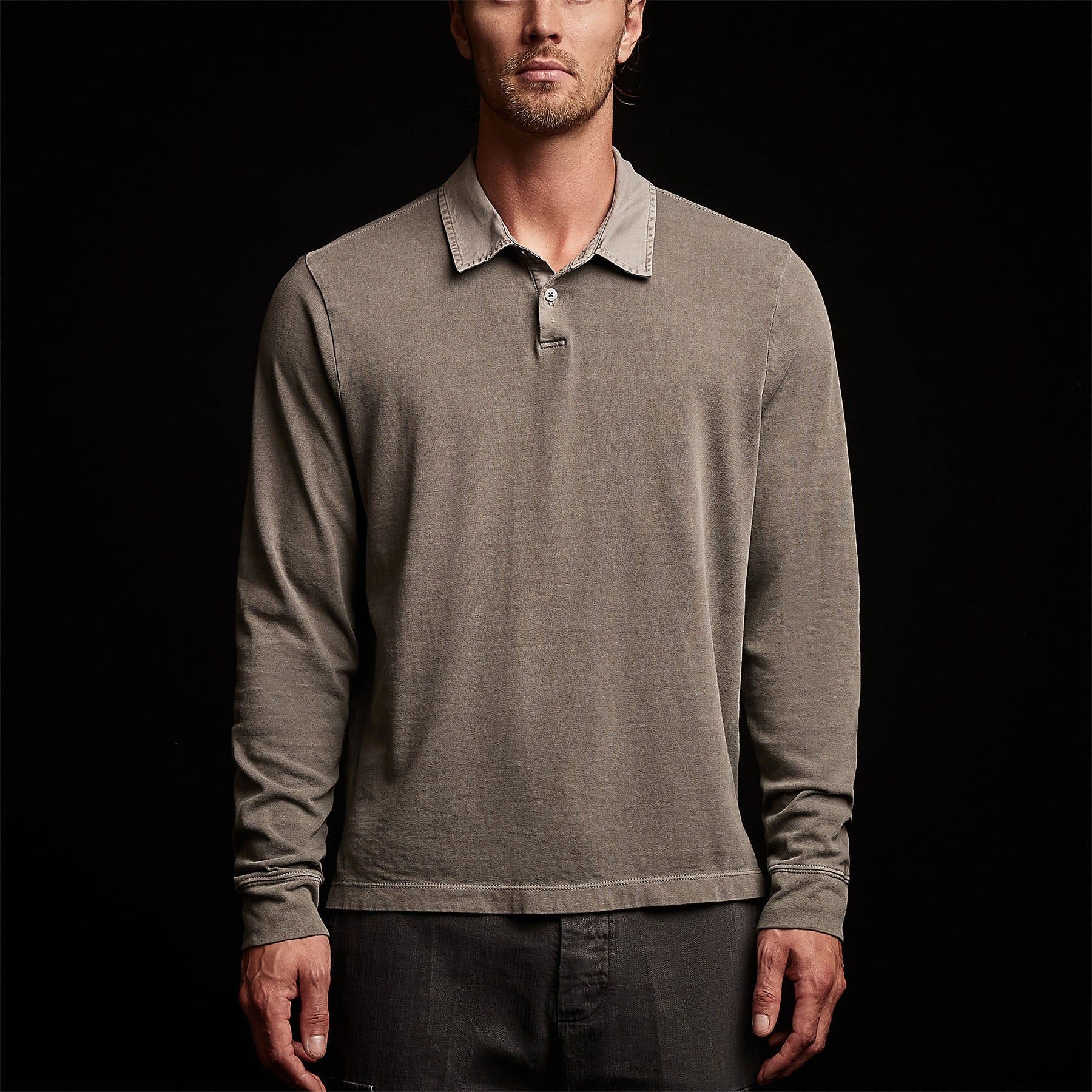 Cotton Jersey Polo - Burro Pigment sold by James Perse product image thumbnail 4