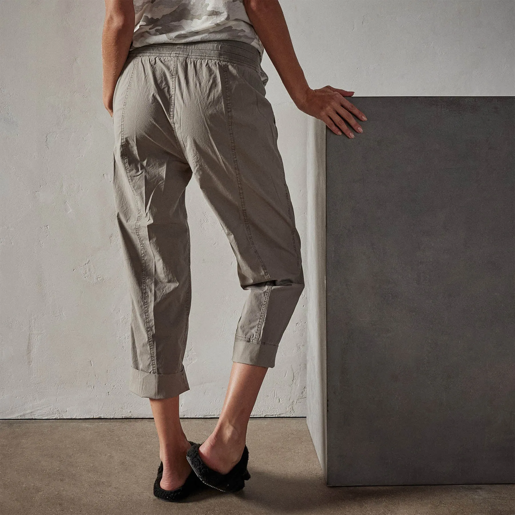 Oversized Cuffed Pant - Fume Pigment sold by James Perse product image thumbnail 5