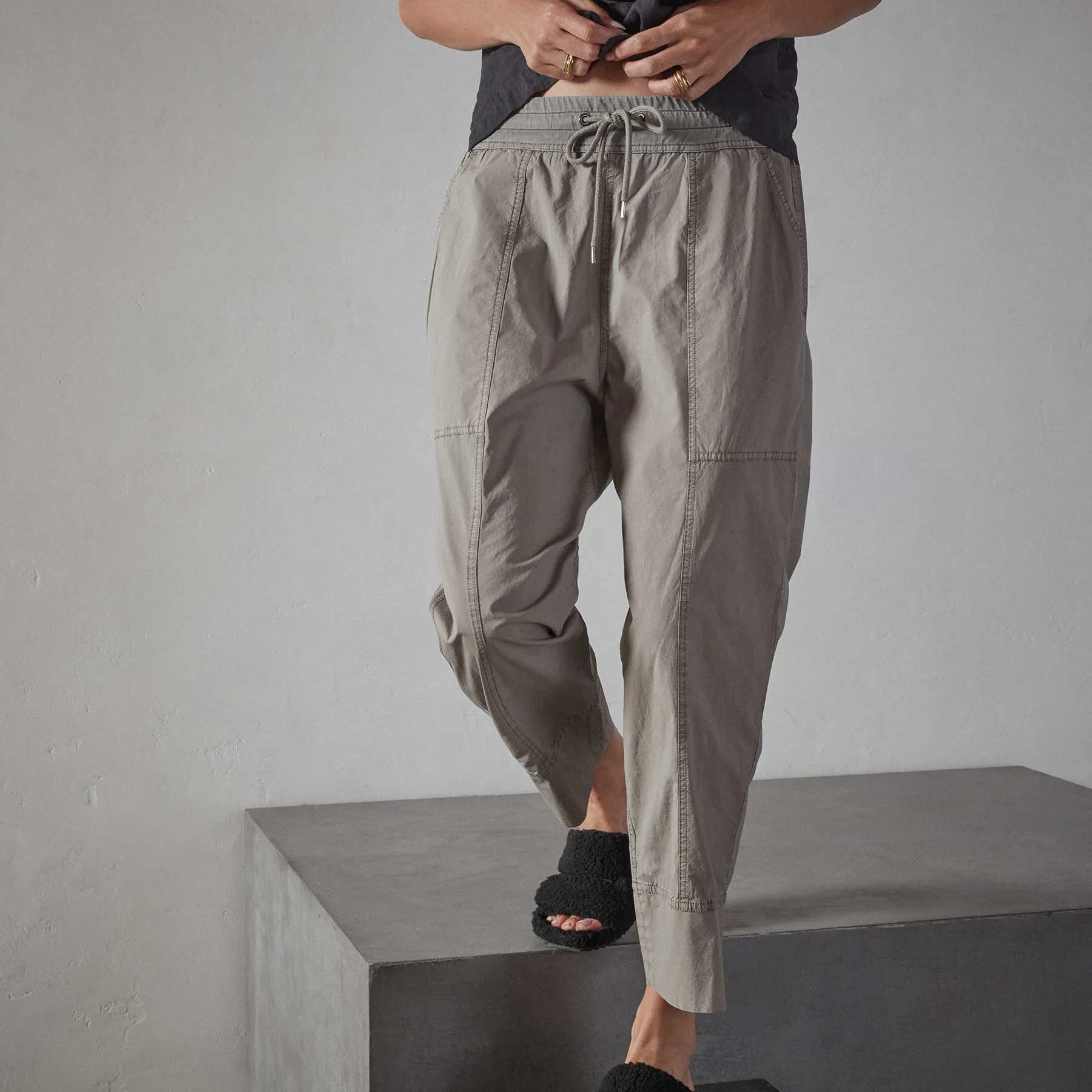 Oversized Cuffed Pant - Fume Pigment sold by James Perse product image thumbnail 4