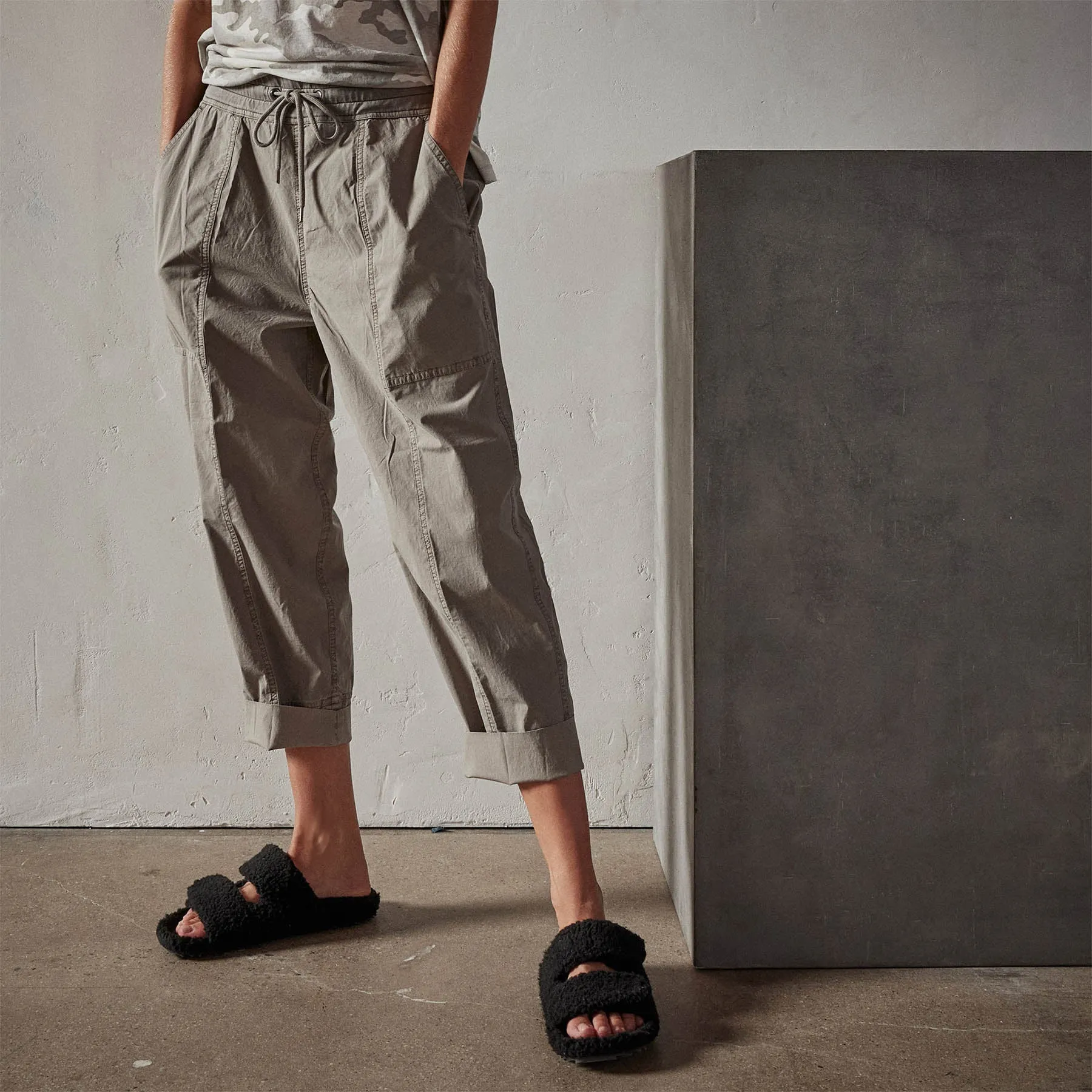 Oversized Cuffed Pant - Fume Pigment sold by James Perse product image thumbnail 2
