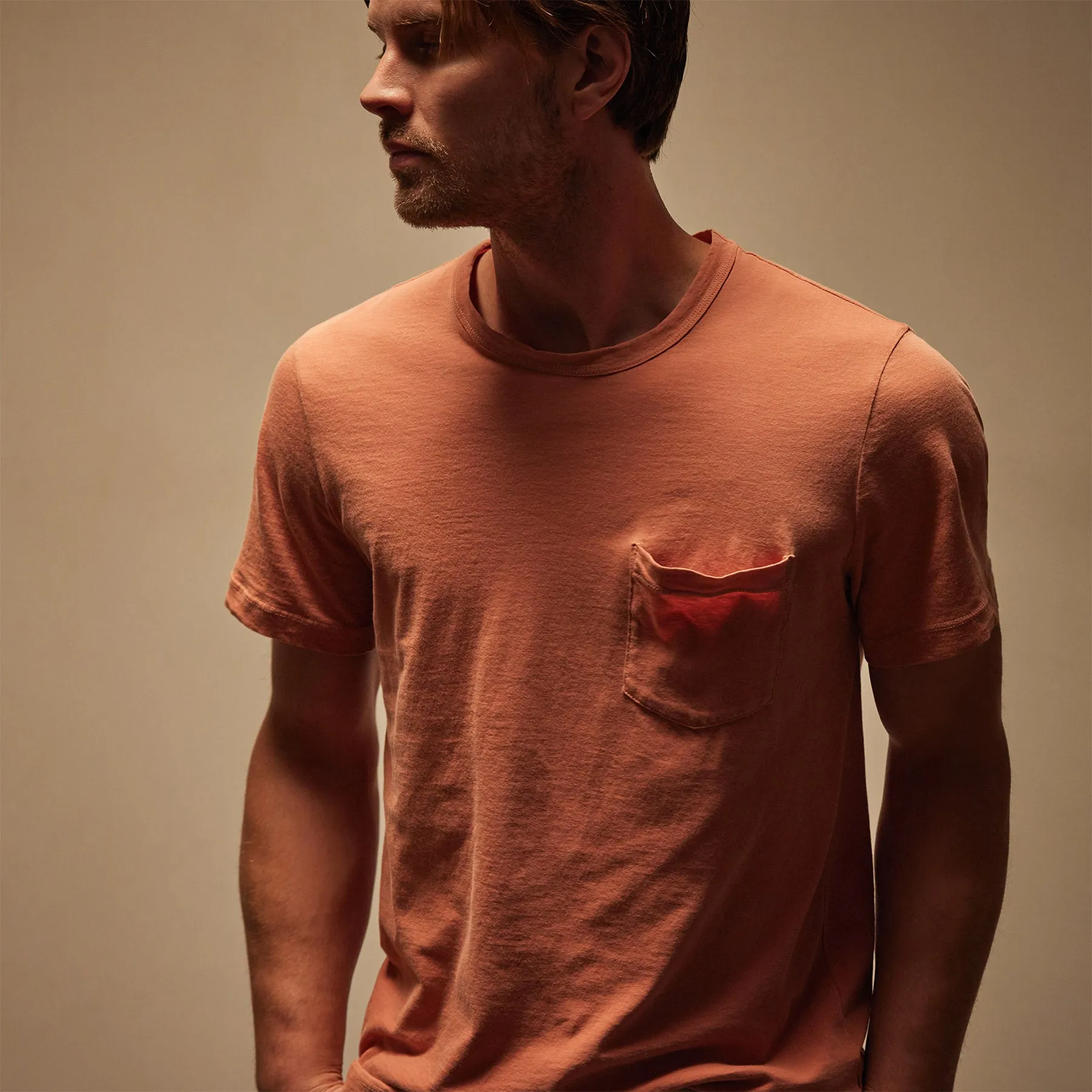 Lightweight Jersey Pocket Tee - Adobe Pigment sold by James Perse product image thumbnail 2
