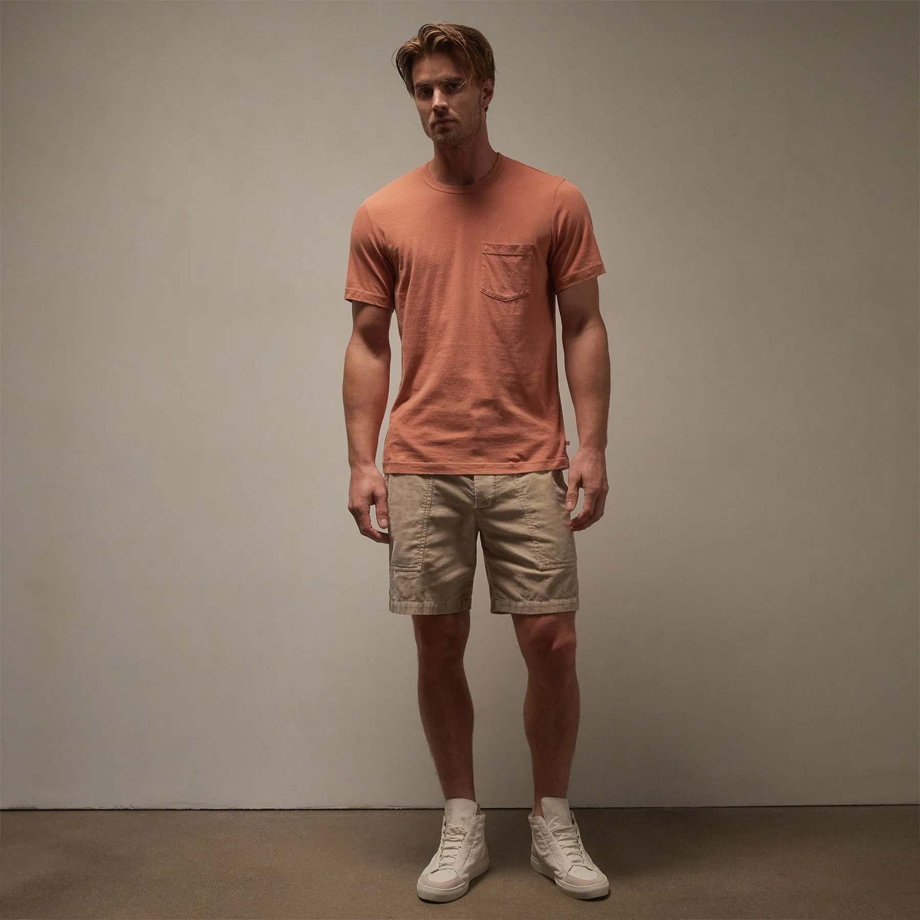 Lightweight Jersey Pocket Tee - Adobe Pigment sold by James Perse product image thumbnail 3