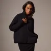 Waffle Knit Zip Up - Black sold by James Perse
