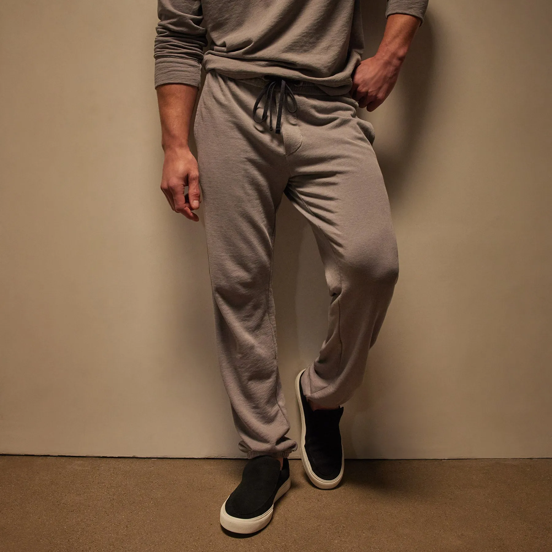 Vintage French Terry Sweatpant - Silver Grey Pigment sold by James Perse product image thumbnail 2