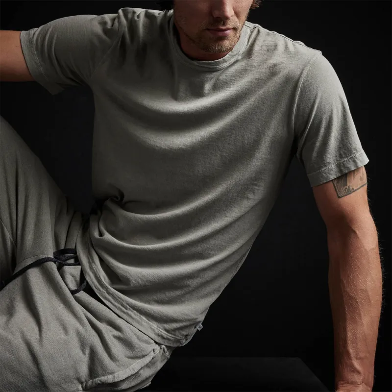 Short Sleeve Crew Neck - Concrete Pigment sold by James Perse
