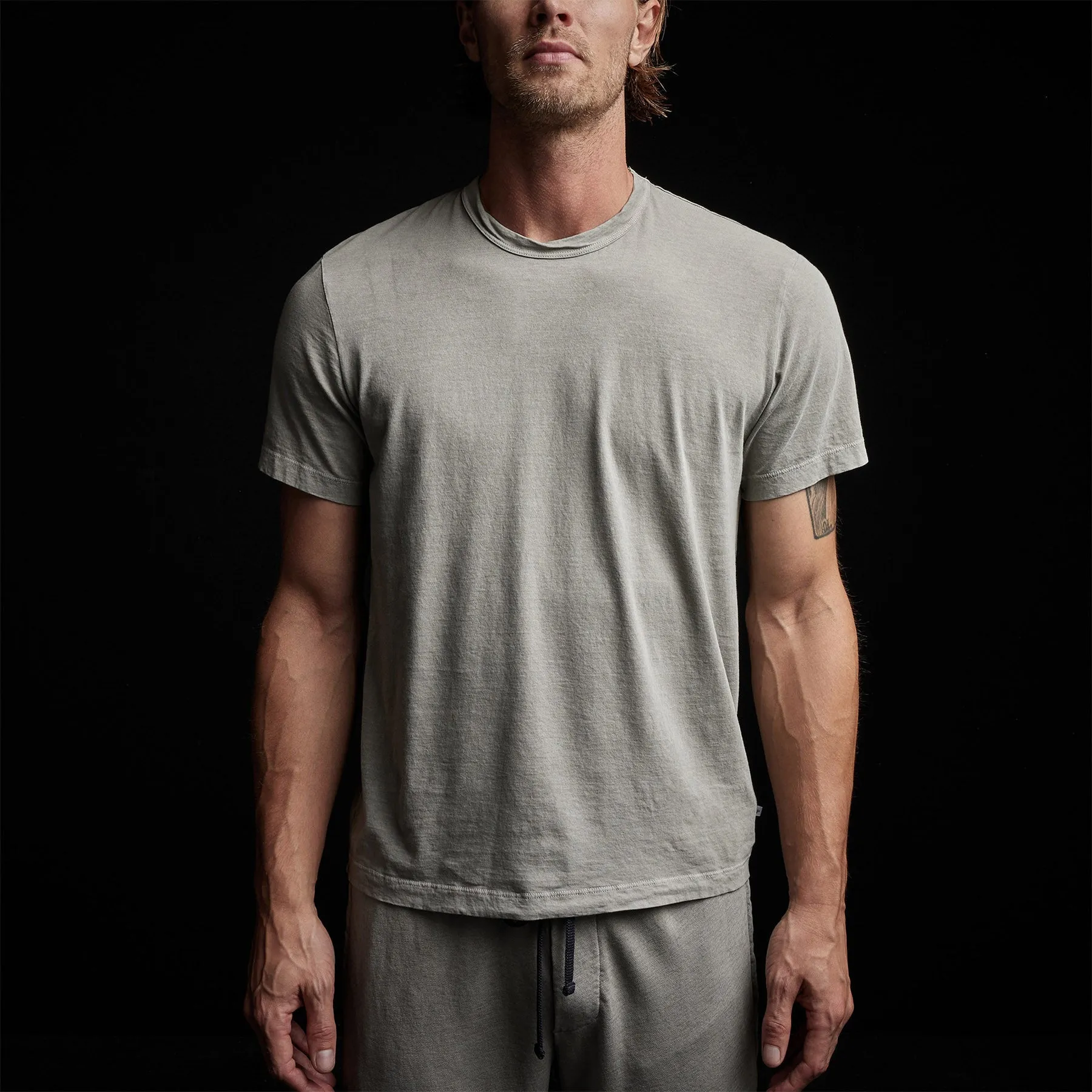 Short Sleeve Crew Neck - Concrete Pigment sold by James Perse product image thumbnail 3