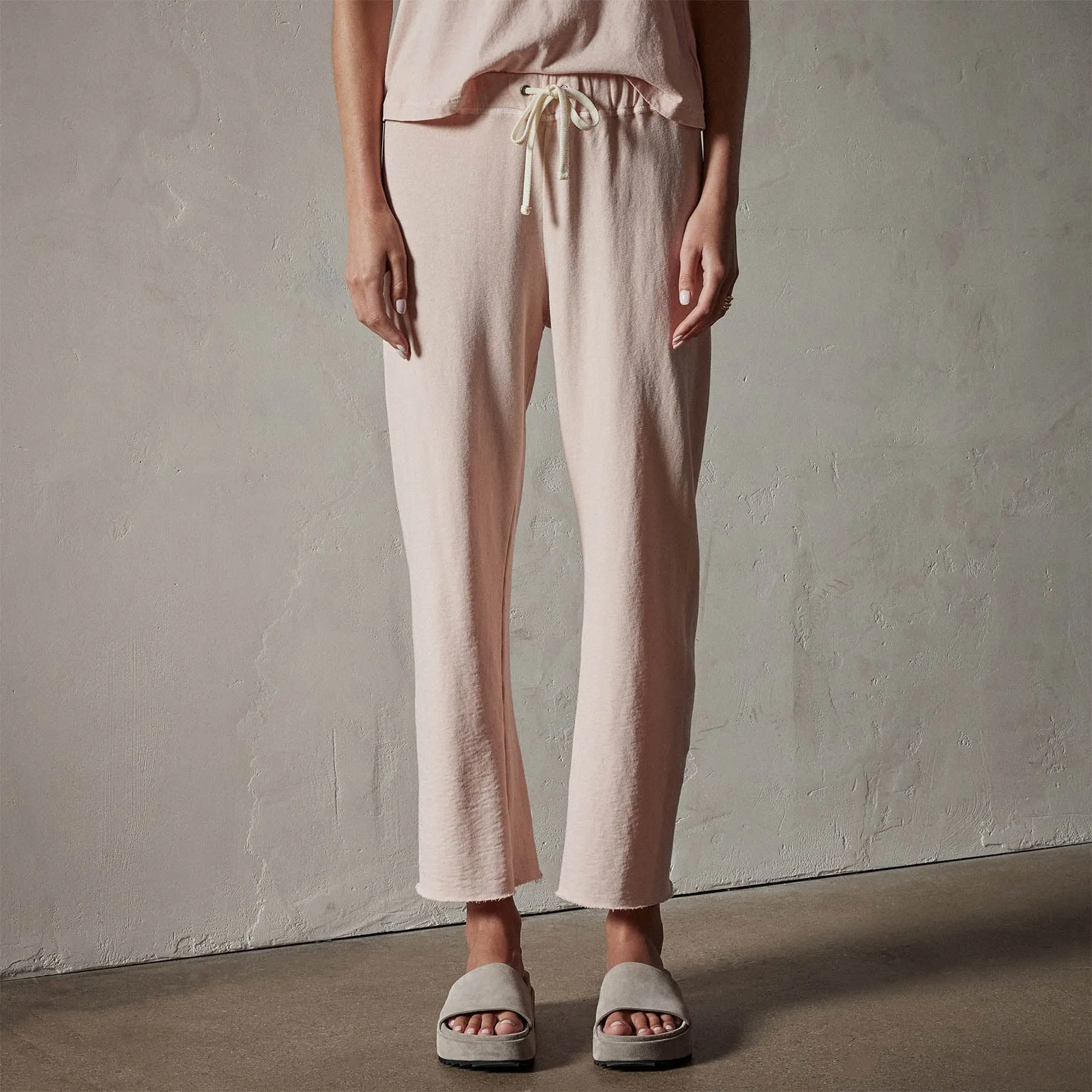 Vintage French Terry Cutoff Sweatpant - Nougat Pigment sold by James Perse product image thumbnail 3