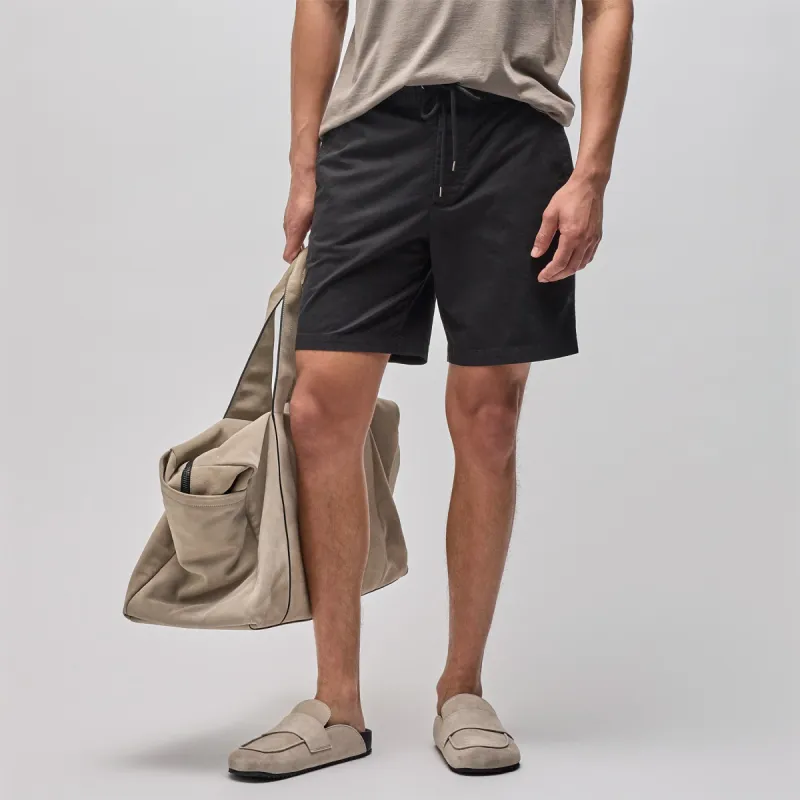 Cotton Linen Short - Black sold by James Perse
