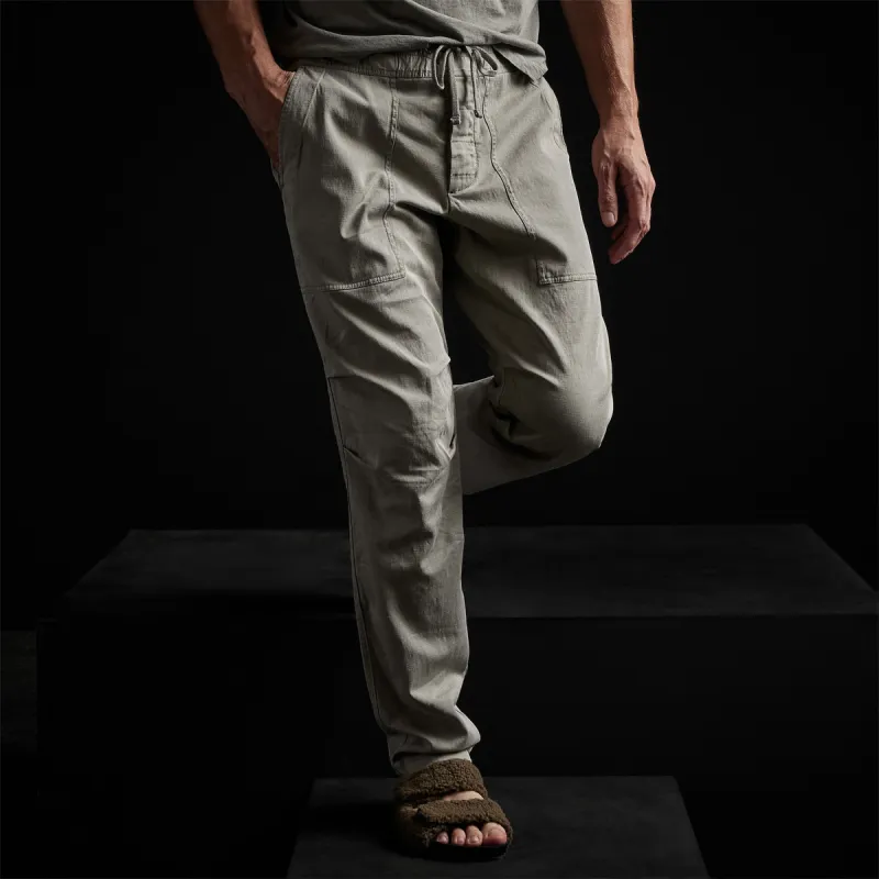 Army Cotton Slub Utility Pant - Concrete Pigment sold by James Perse