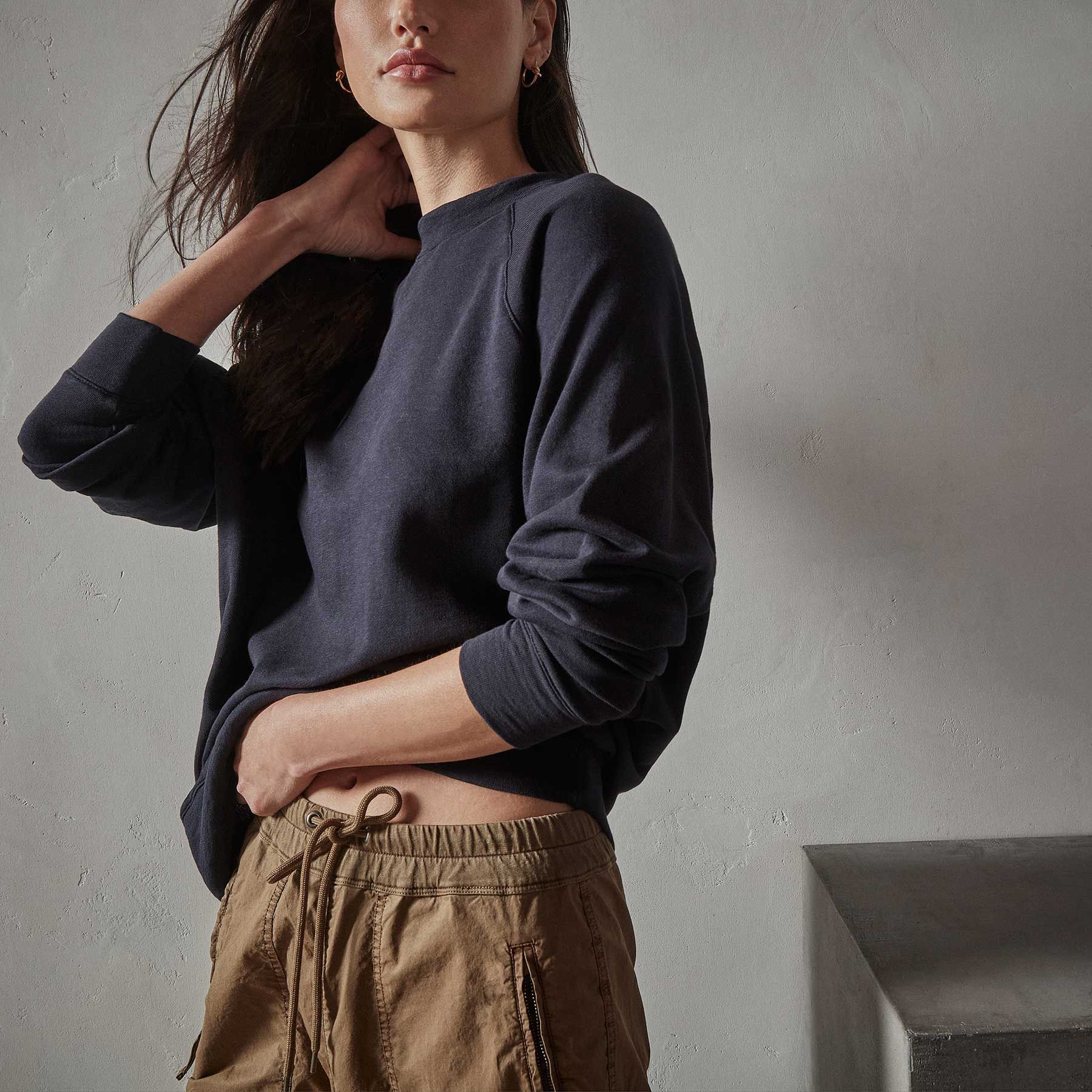 Vintage French Terry Mock Neck - French Navy sold by James Perse product image thumbnail 2