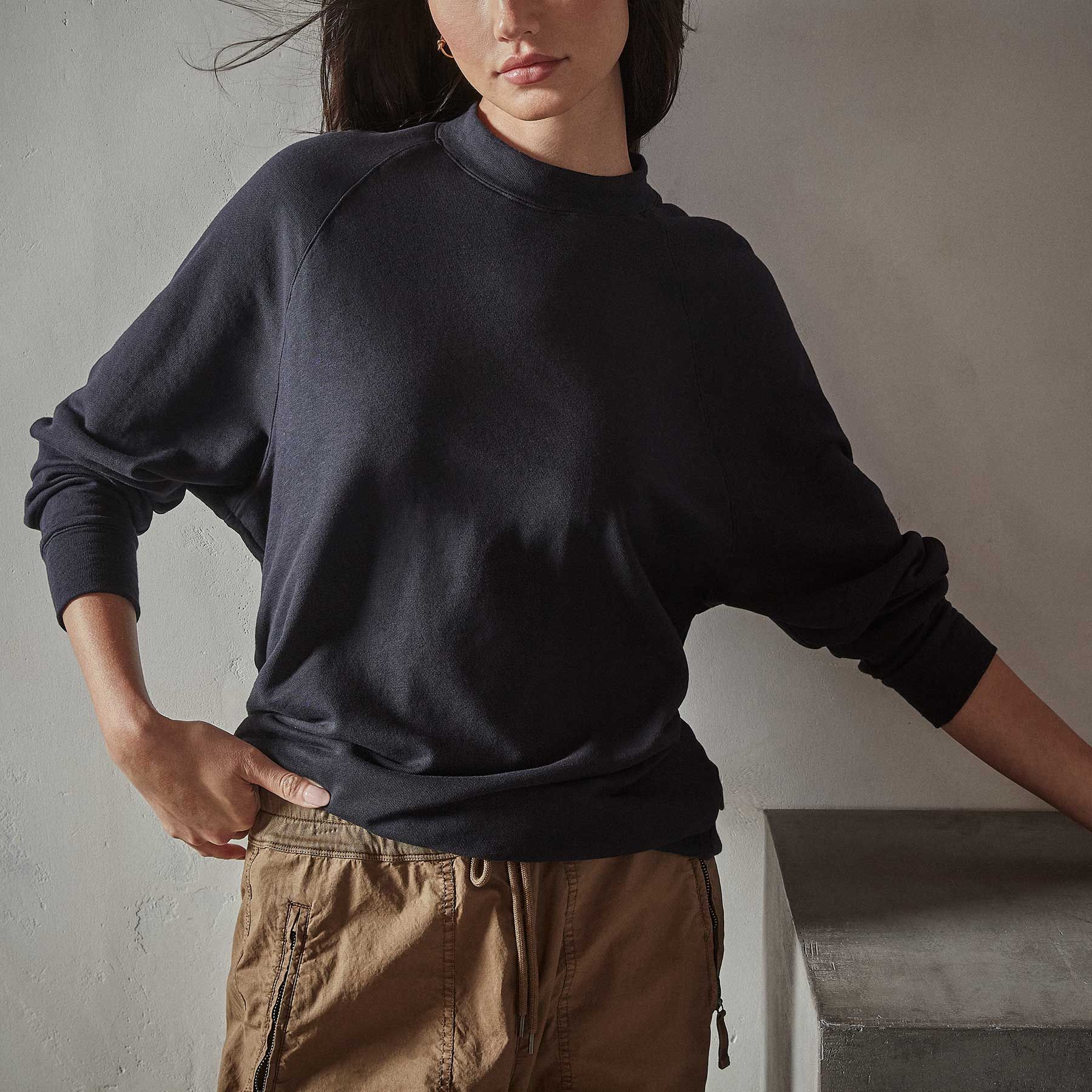 Vintage French Terry Mock Neck - French Navy sold by James Perse product image thumbnail 3