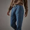 Lightweight Denim Contrast Pant - Blue Denim sold by James Perse