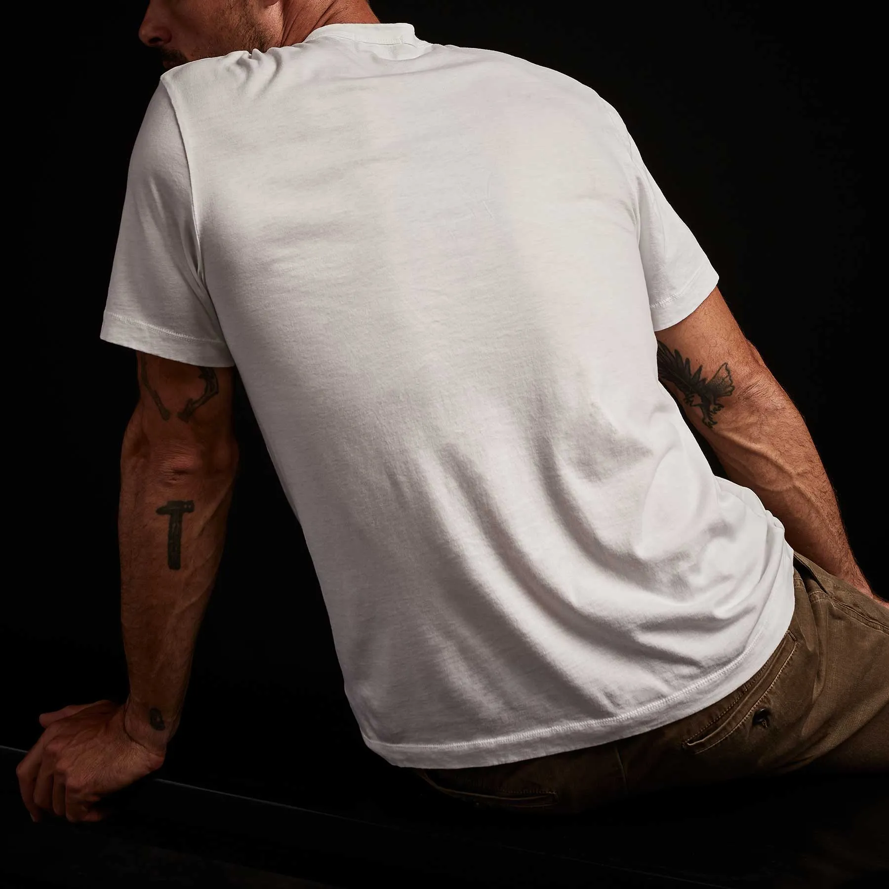 Brushed Lotus Jersey Pocket Tee - White sold by James Perse product image thumbnail 3
