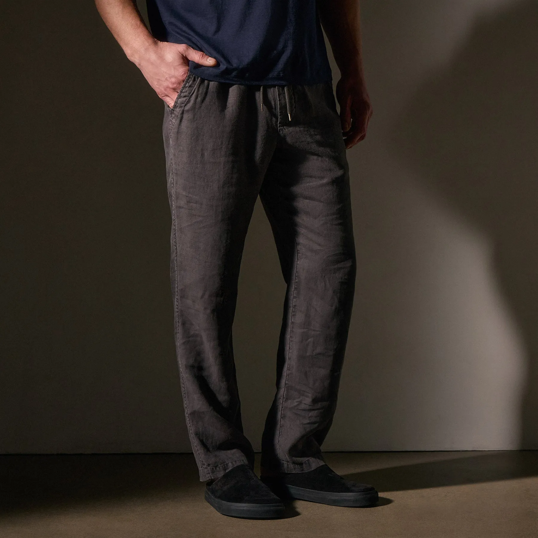 Relaxed Linen Pant - Magma Pigment sold by James Perse product image thumbnail 2