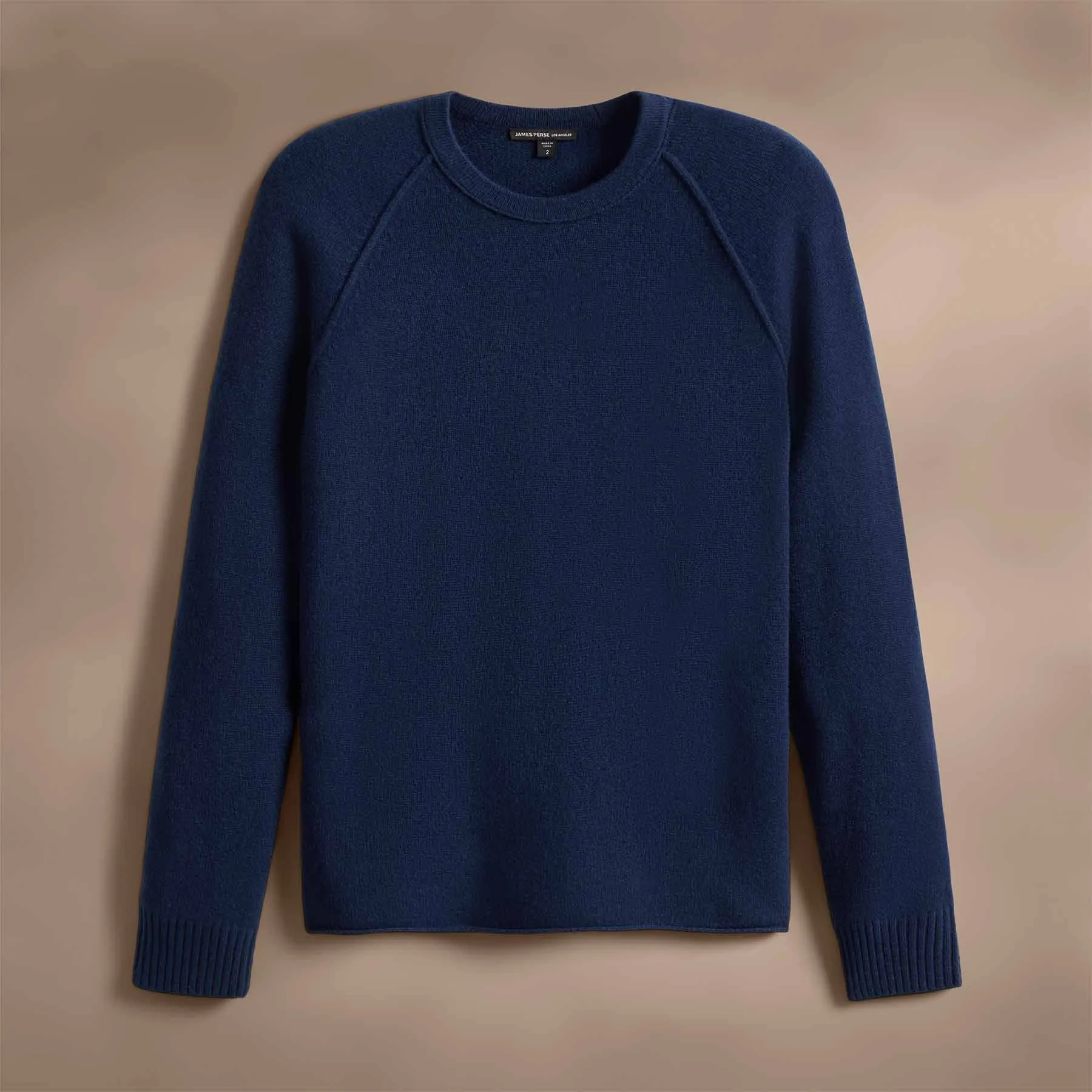 Recycled Cashmere Raglan Crew - Royal Blue sold by James Perse