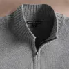 Recycled Cashmere Half Zip - Heather Grey sold by James Perse