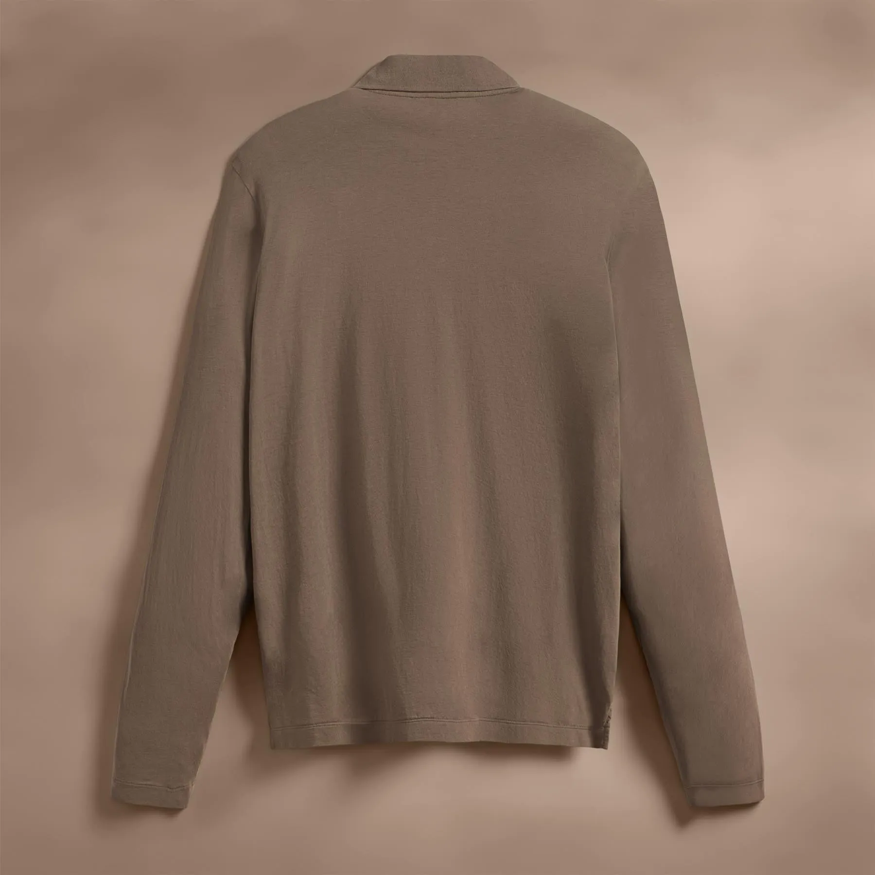 Luxe Lotus Jersey Long Sleeve Polo - Peet sold by James Perse product image thumbnail 2