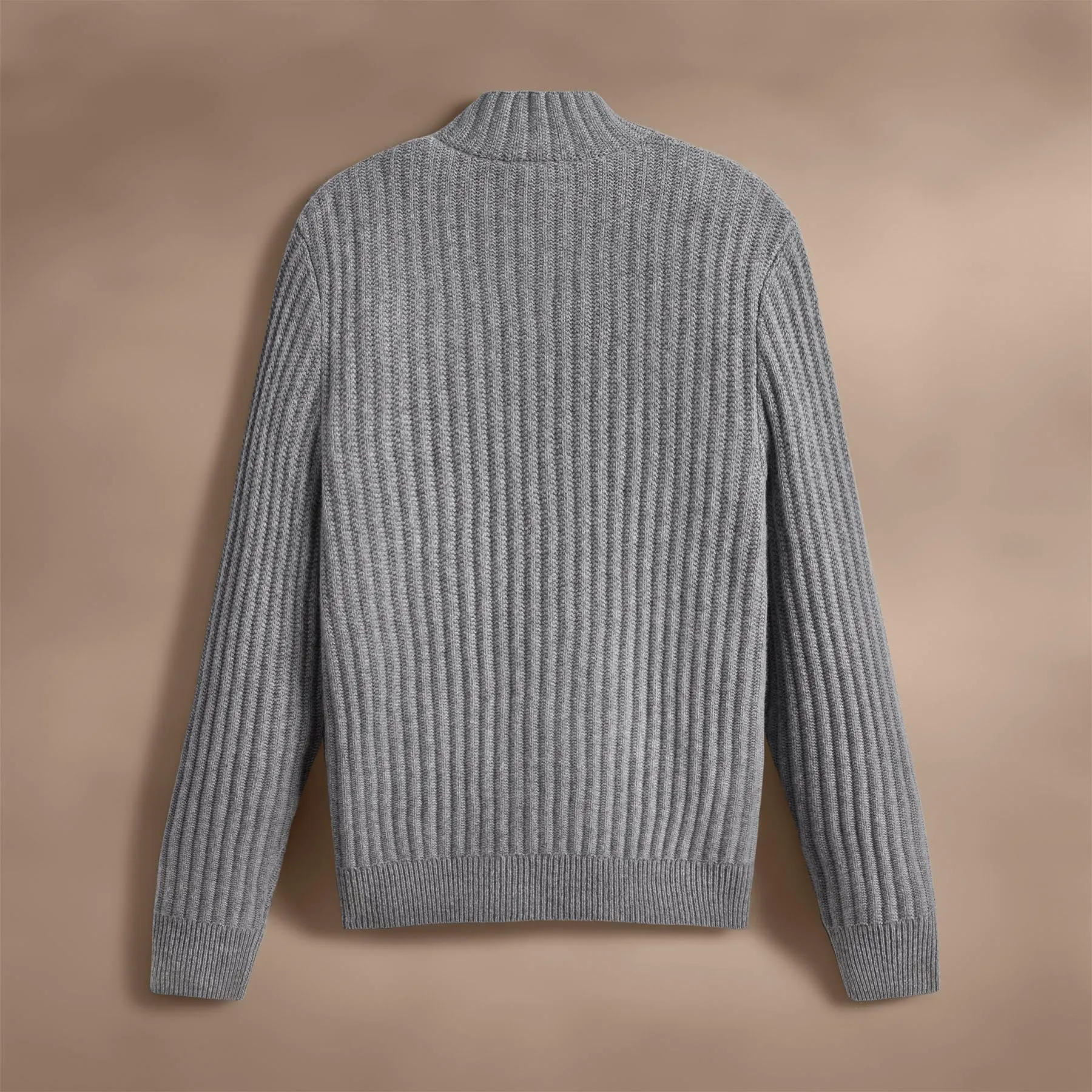 Recycled Cashmere Ribbed Zip Up - Heather Grey sold by James Perse product image thumbnail 2